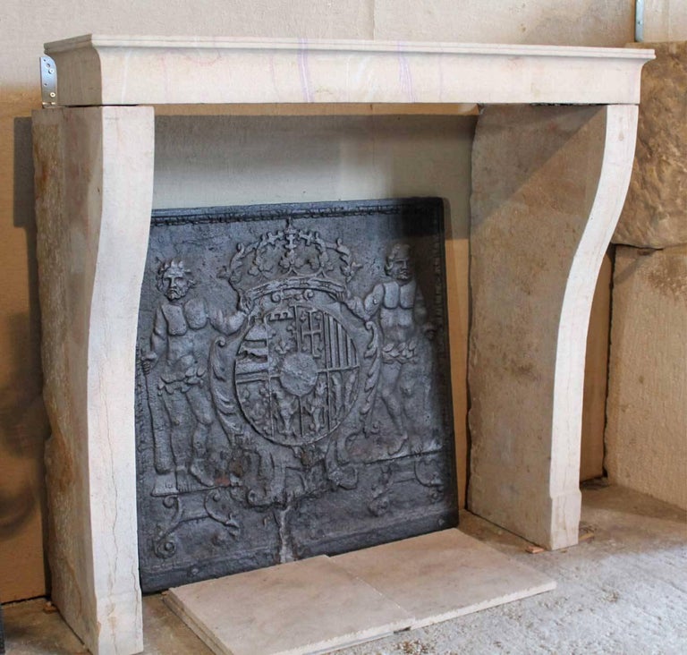 Antique Marble Stone Fireplace Mantel 19th Century For Sale At