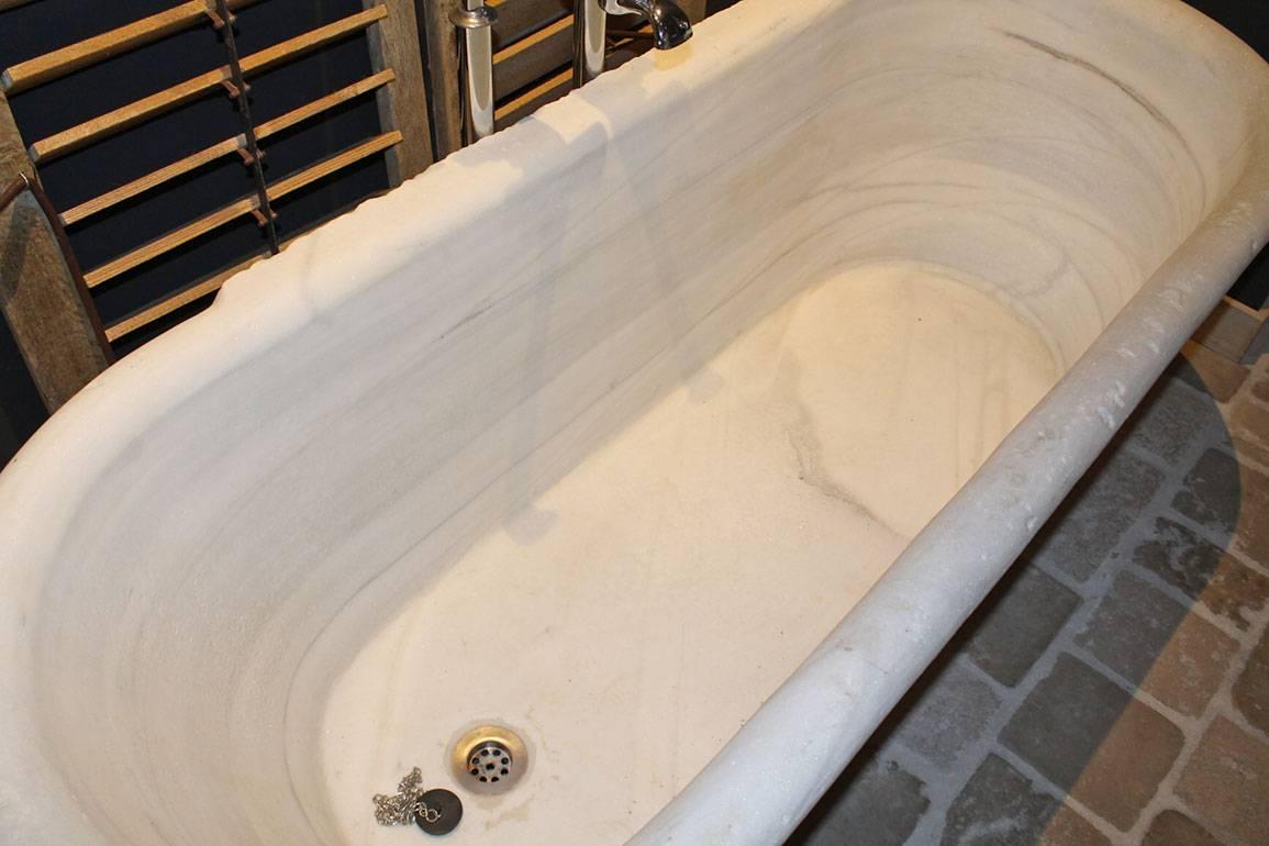 Antique Marble Bath Tub 19th Century 4