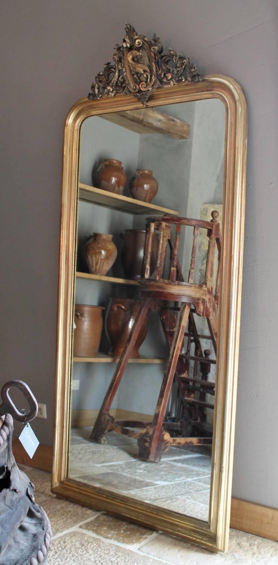 Giltwood Antique Mirror 19th Century