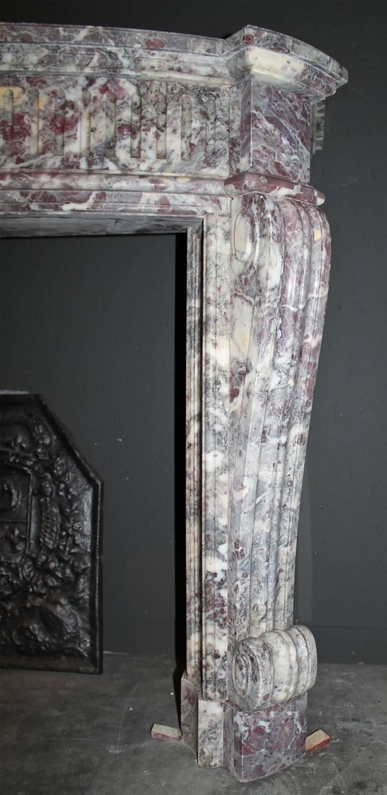 Antique Marble Fireplace mantel from the 19th Century For Sale 1