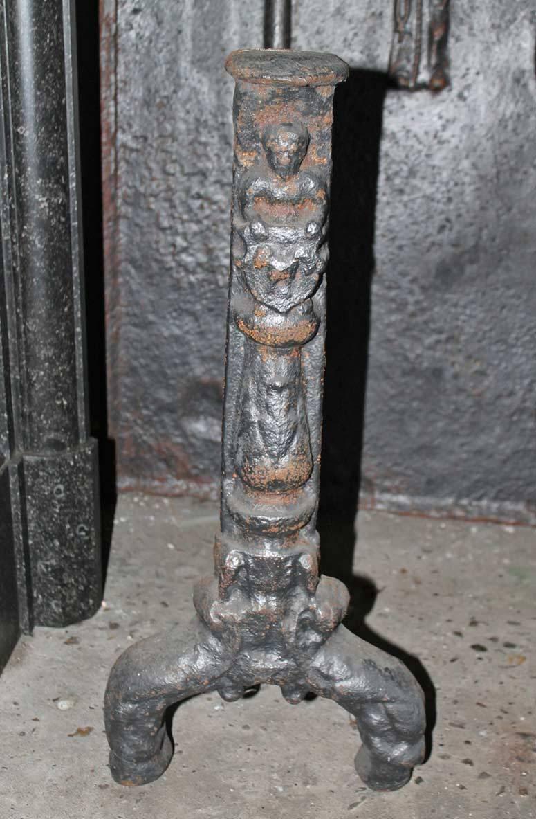 Antique Fireback and Firedogs from 1773 2