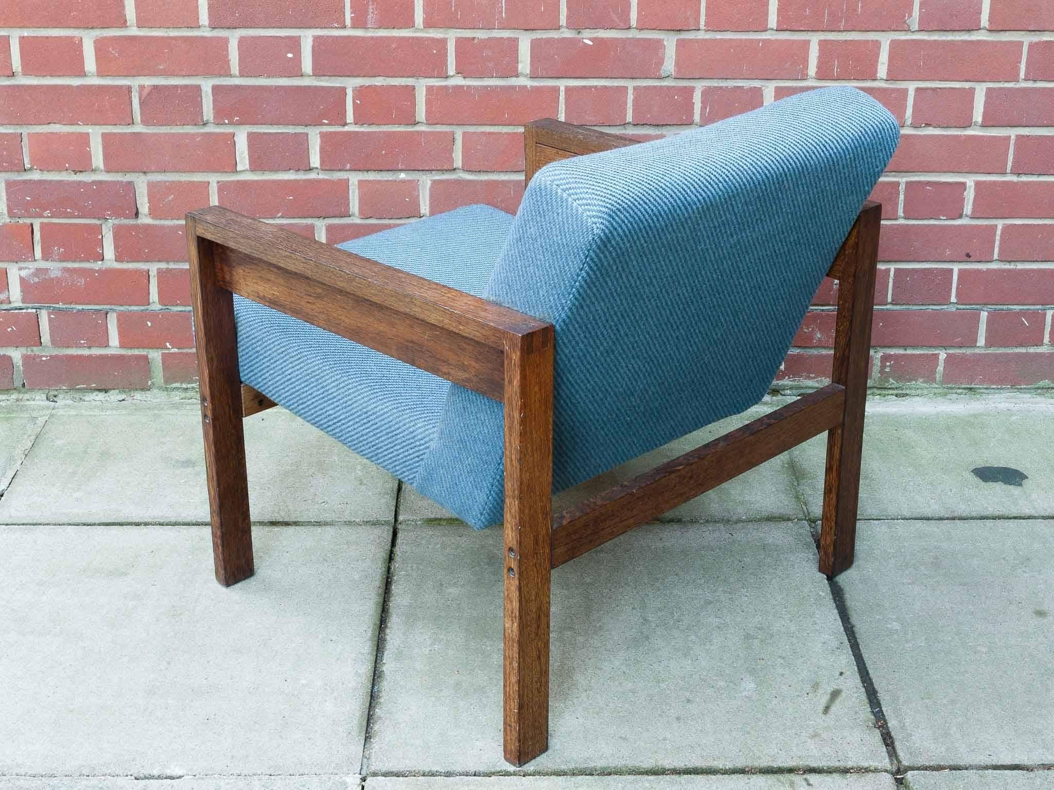 Mid-Century Modern 1960s, Dutch Wenge Lounge Armchair Chair by Hein Stolle