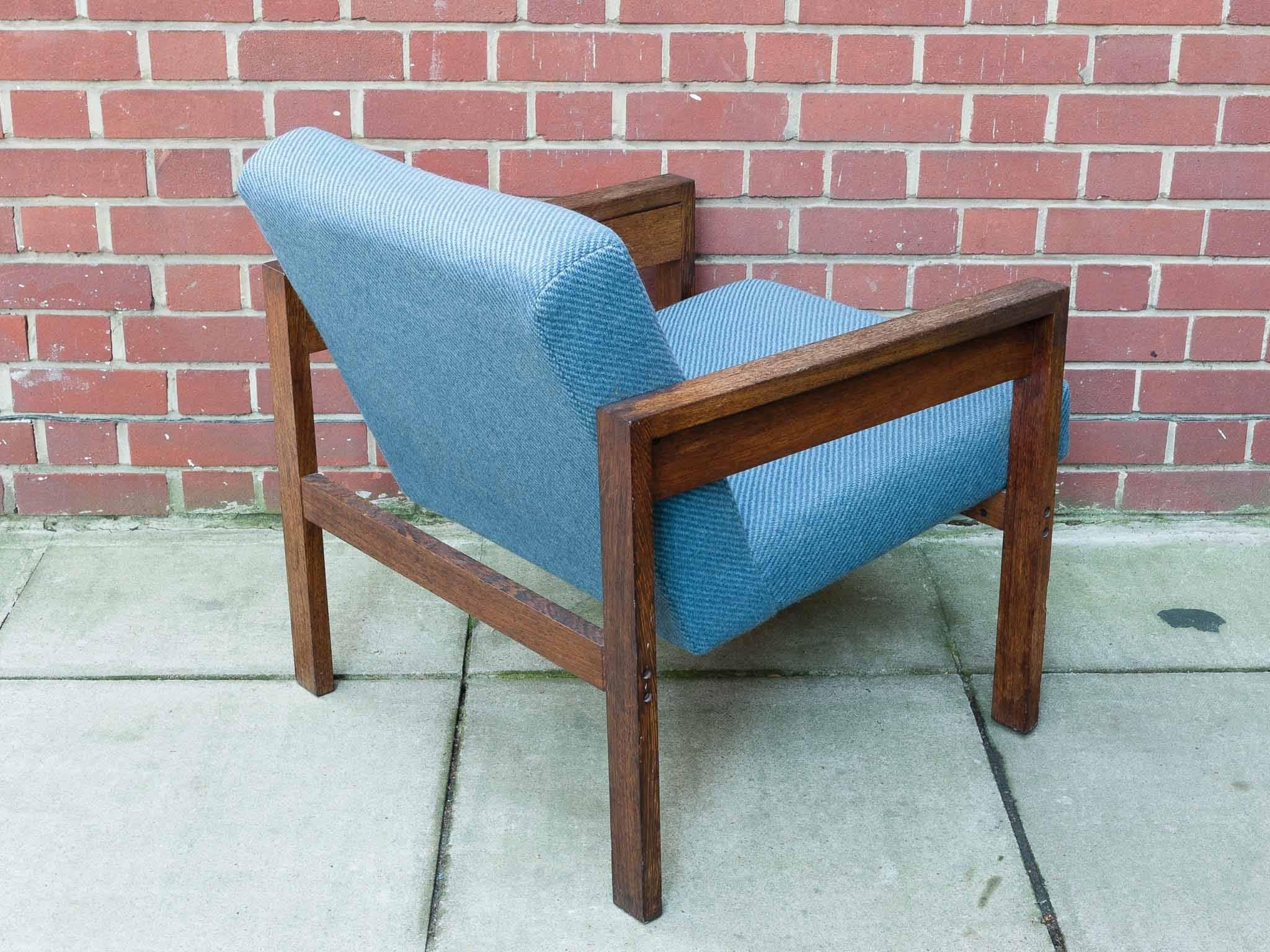 Mid-20th Century 1960s, Dutch Wenge Lounge Armchair Chair by Hein Stolle
