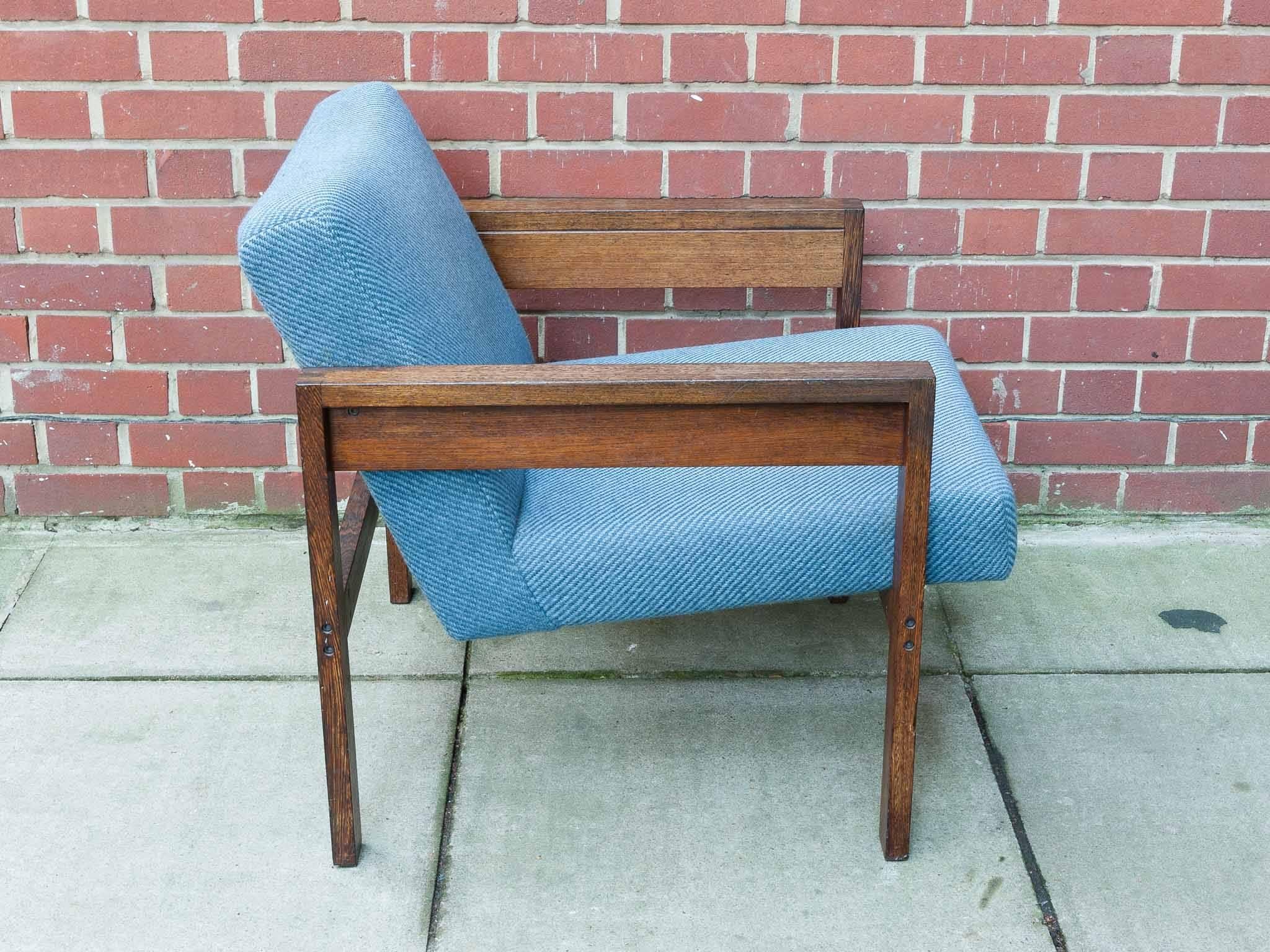 1960s, Dutch Wenge Lounge Armchair Chair by Hein Stolle 1