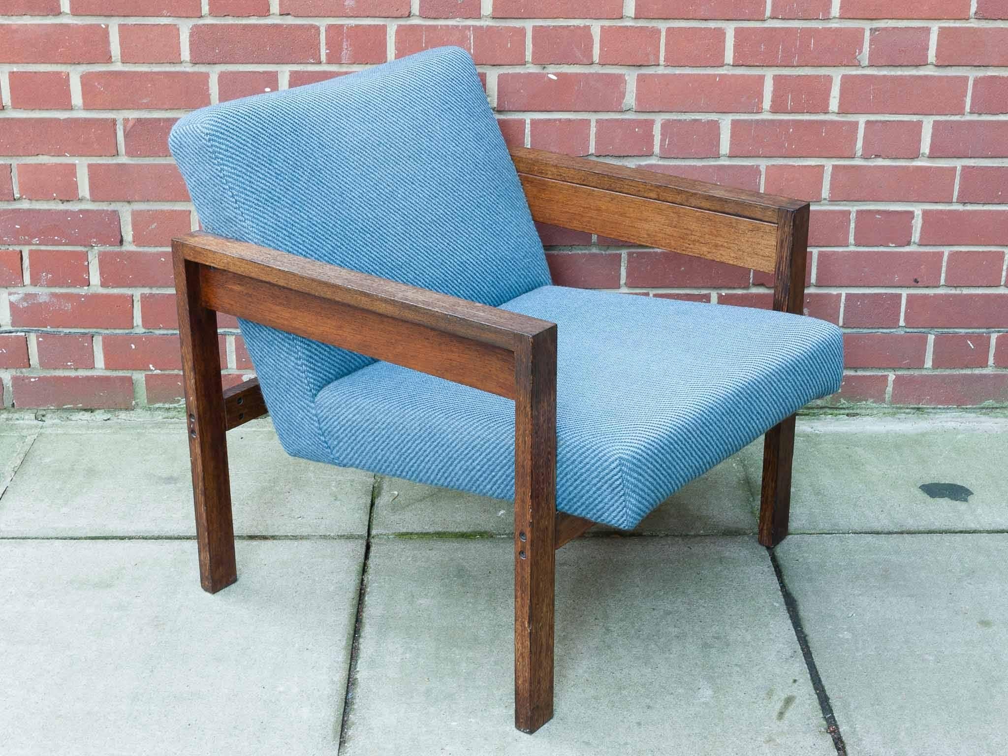 1960s, Dutch Wenge Lounge Armchair Chair by Hein Stolle 2