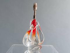 1960s Belgium Doyen Crystal Handblown Lamp Base