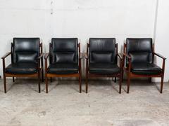 1960s Midcentury Arne Vodder Rosewood and Leather Armchairs/Desk Chair Model 431