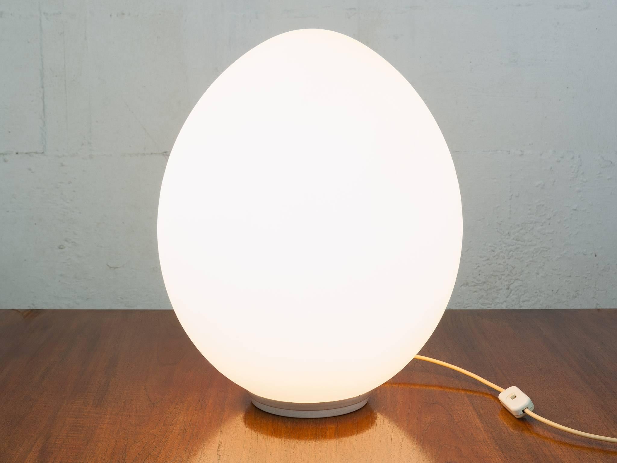 glass egg lamp