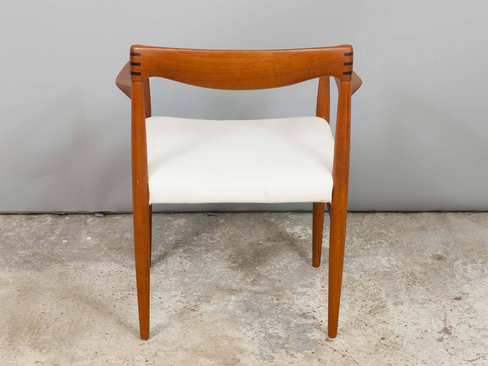 Mid-Century Modern 1960s H.W. Klein Danish Teak & Rosewood Dining Carver Armchair for Bramin Møbler