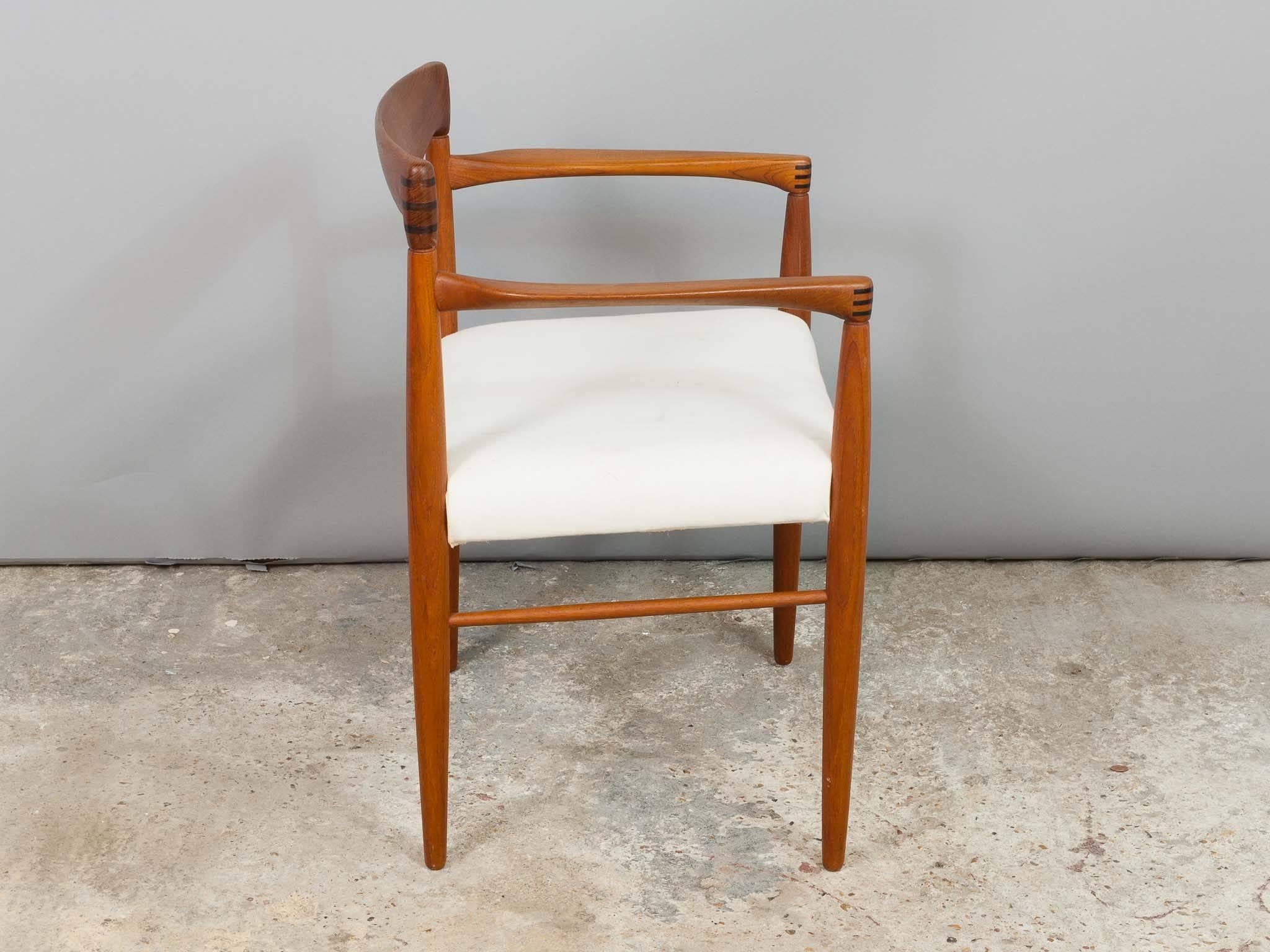 1960s H.W. Klein Danish Teak & Rosewood Dining Carver Armchair for Bramin Møbler 1