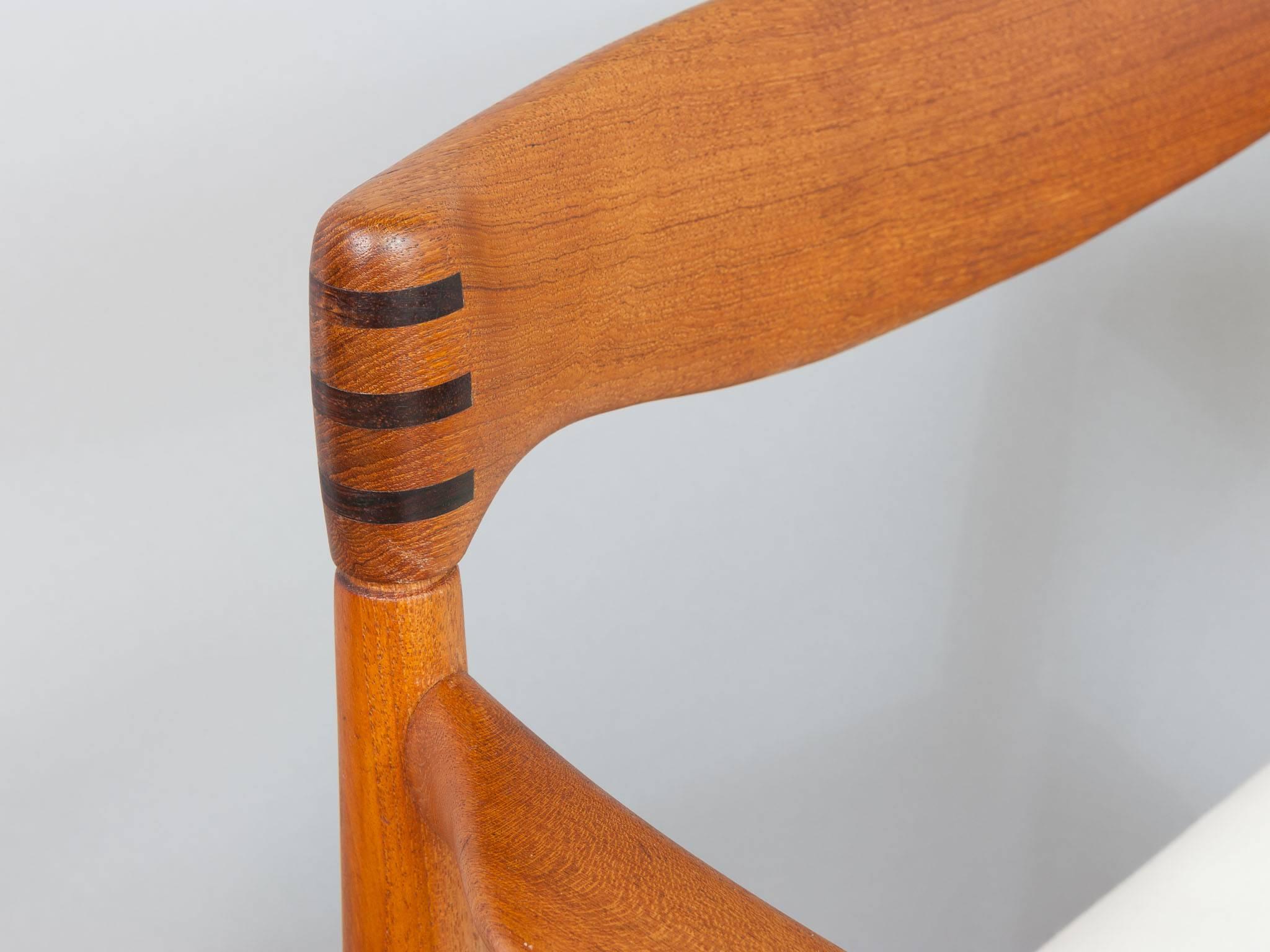 1960s H.W. Klein Danish Teak & Rosewood Dining Carver Armchair for Bramin Møbler 3