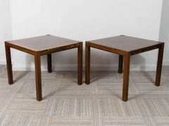 Midcentury 1970s Pair of Rolf Middelboe & Gorm Lindum Wenge Sofa Coffee Tables