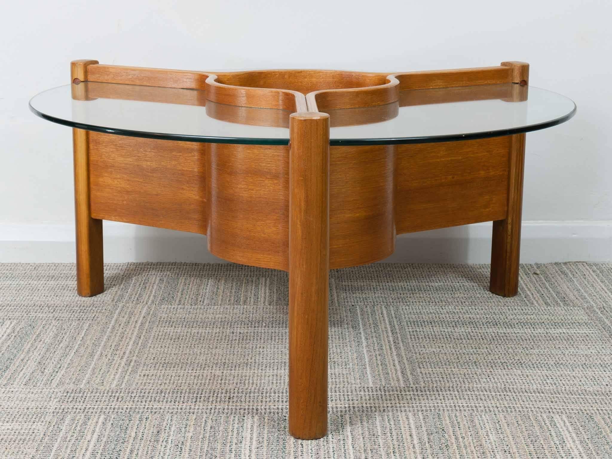1960s Nathan Plywood and Glass Coffee Table 3