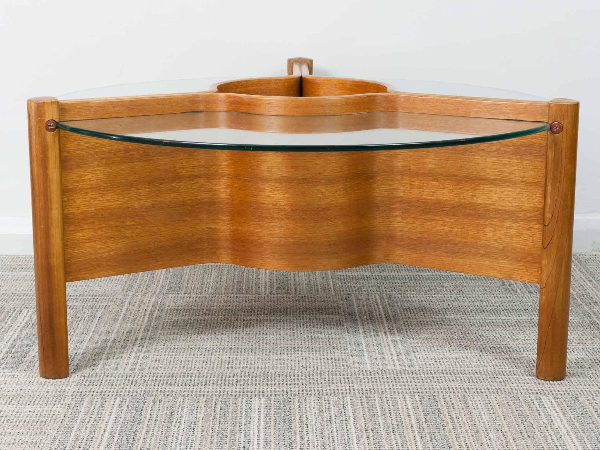 1960s Nathan Plywood and Glass Coffee Table 2