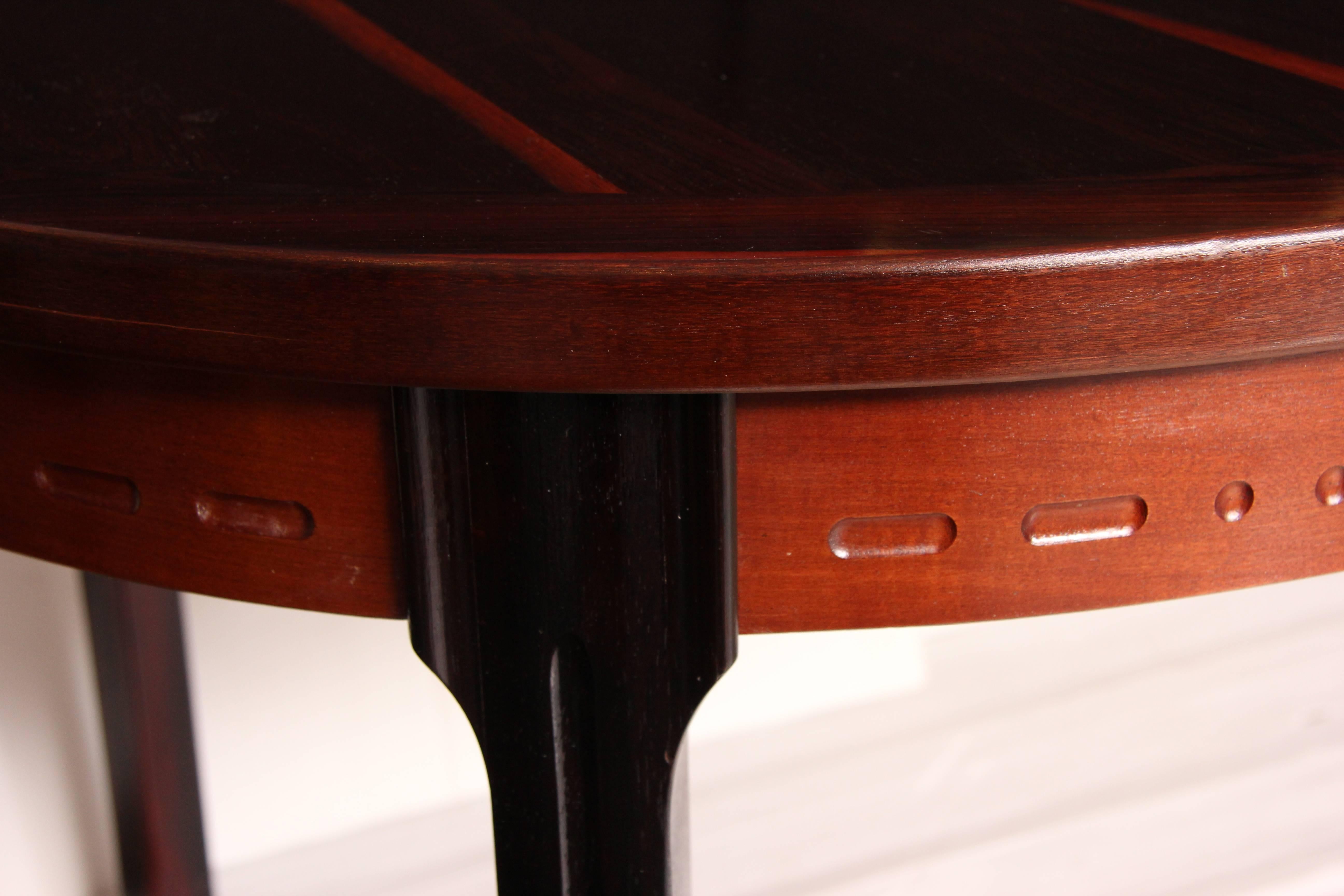 1960s Swedish Nils Jonsson Rosewood for Troeds Dining Table In Good Condition In London, GB