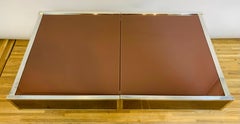 Table basse de bar à rallonge extensible Willy Rizzo pour Cidue, Italie, années 1970