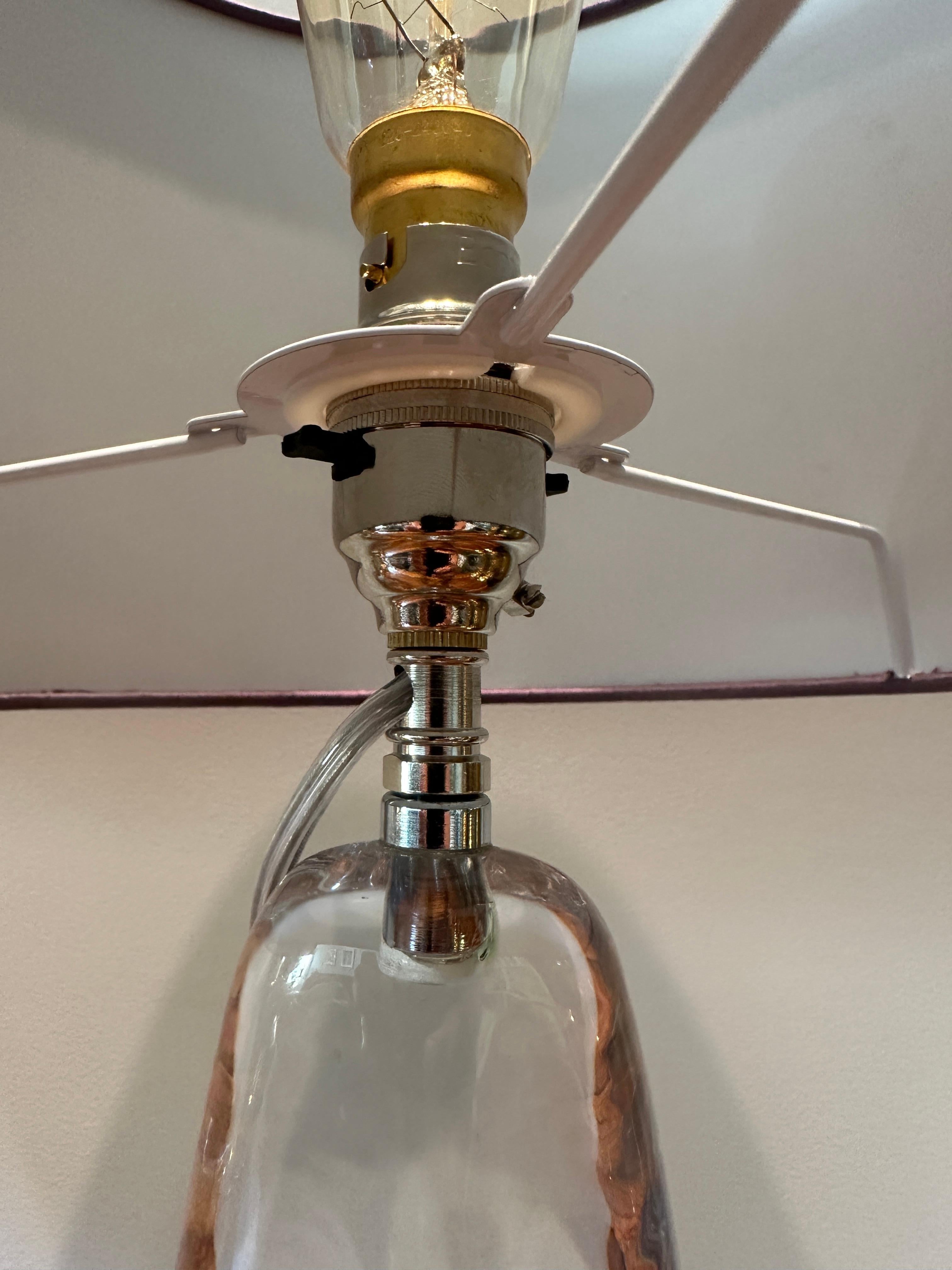 Paire de lampes de table en cristal ovale transparent Peill & Putzler des années 1970 en vente 12