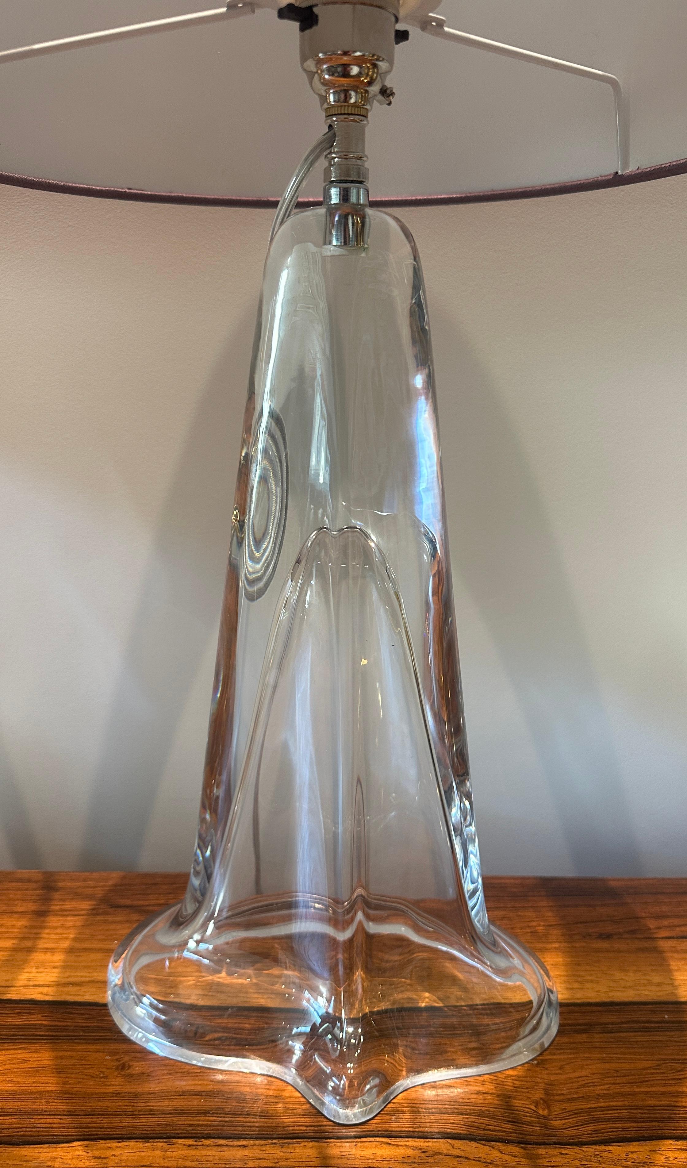 Paire de lampes de table en cristal ovale transparent Peill & Putzler des années 1970 en vente 7
