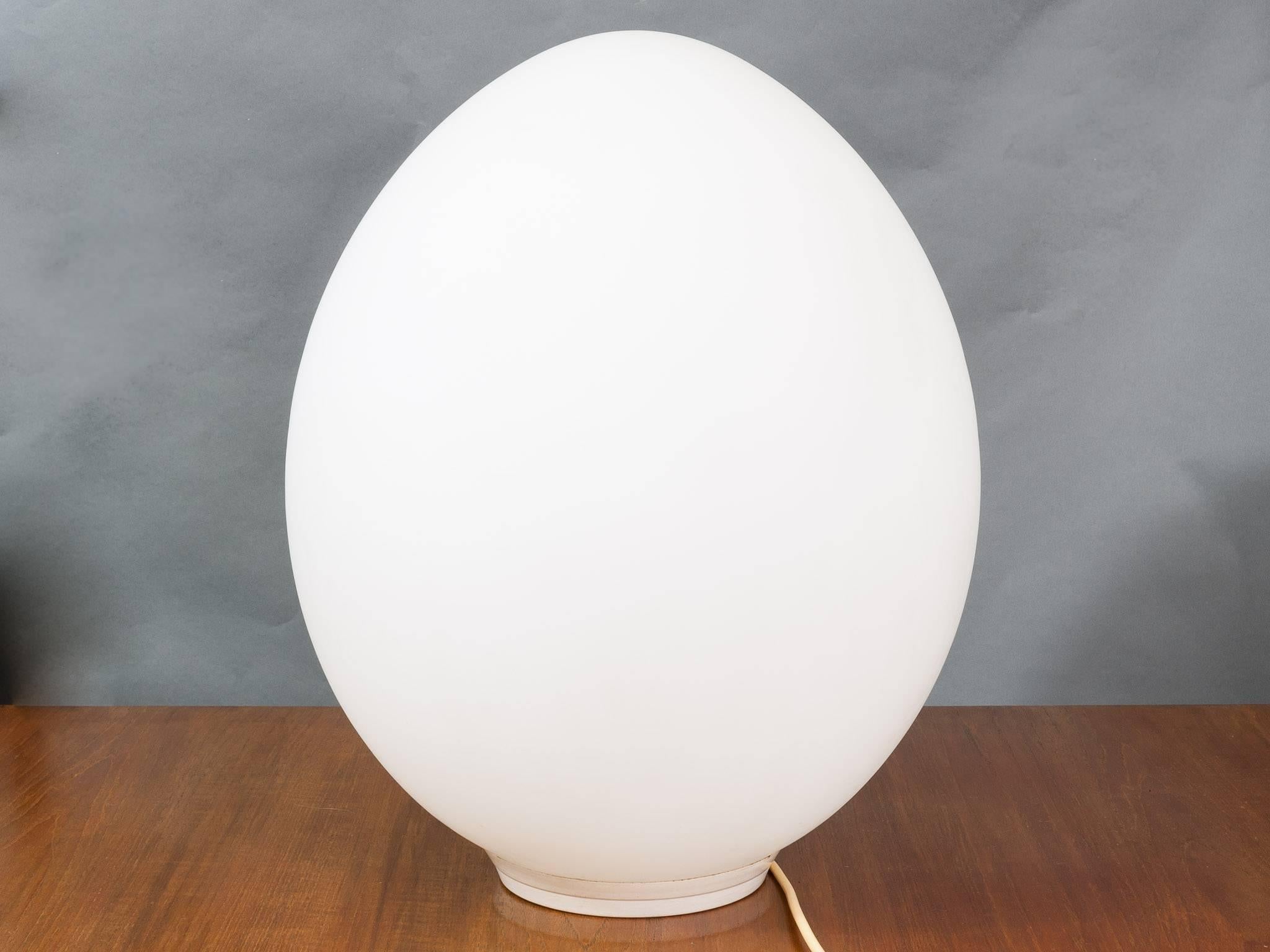 large glass egg