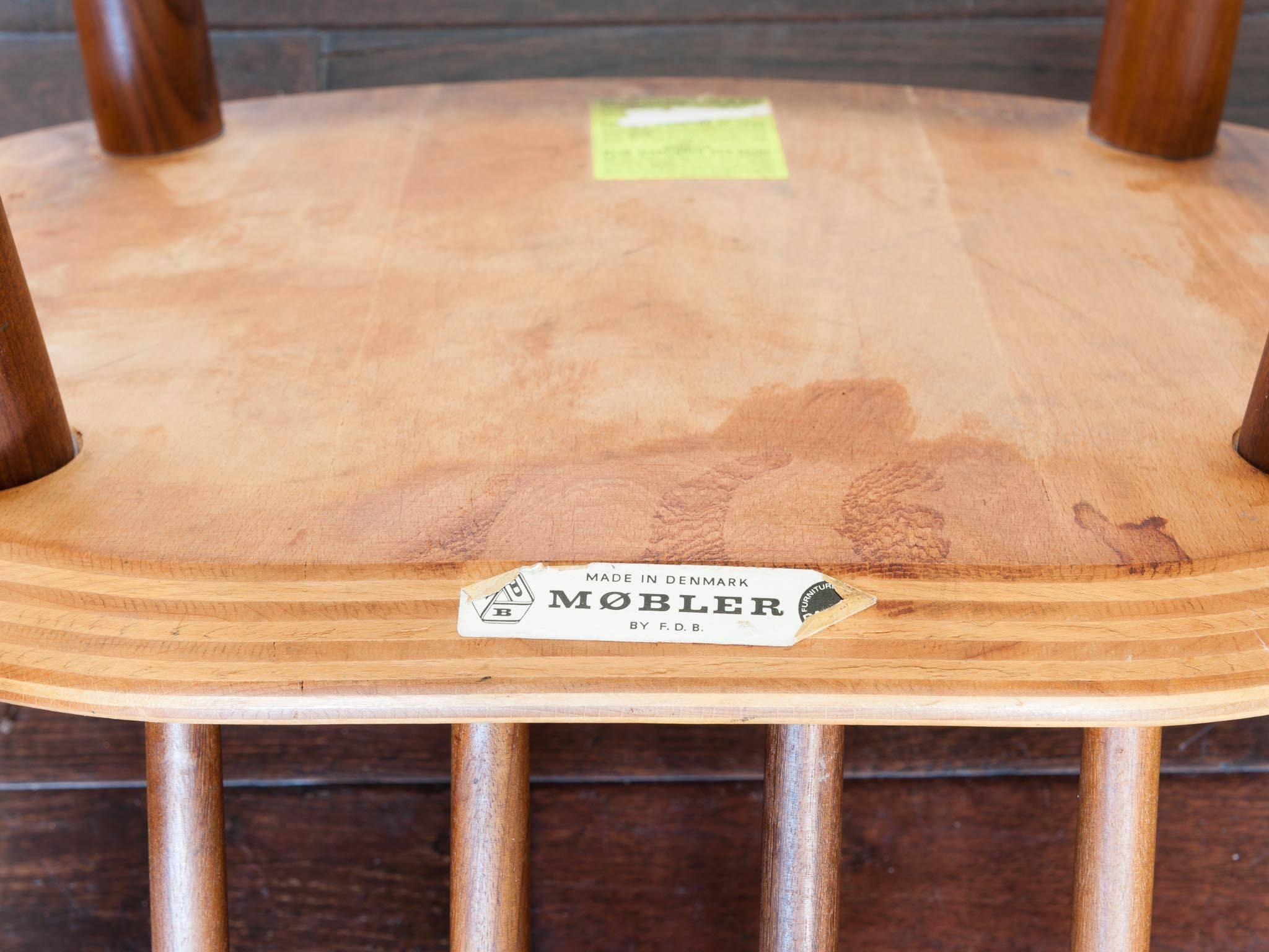 Noyer danois Folke Palsson pour FDB Mobler J77 Stick-Back Dining Chair 5