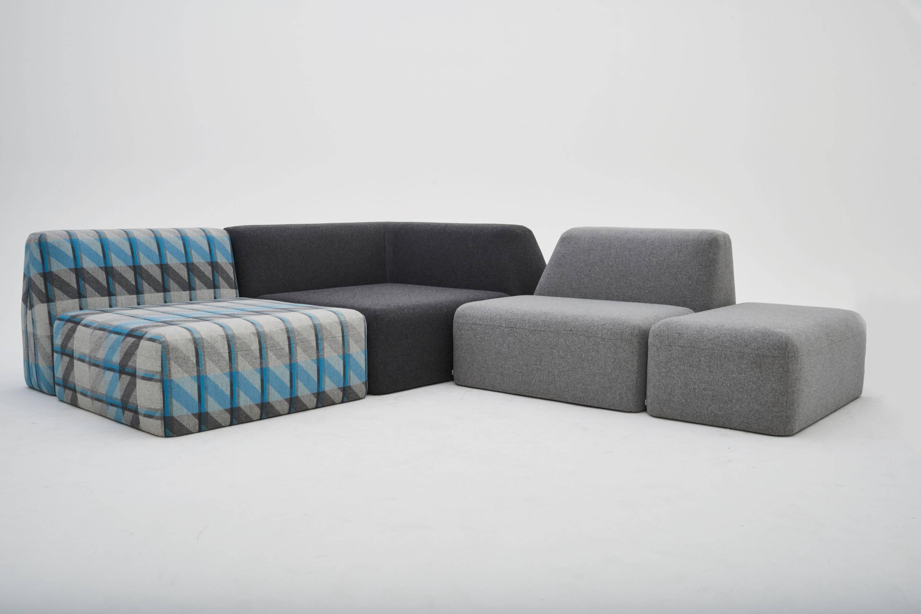 Taking inspiration from the natural forms found in mountain ranges, our Wedge sofa is anything but stationary. The modular design creates endless configurations, adapting to the size or purpose of any room. Filled with contouring hi-resiliency foam