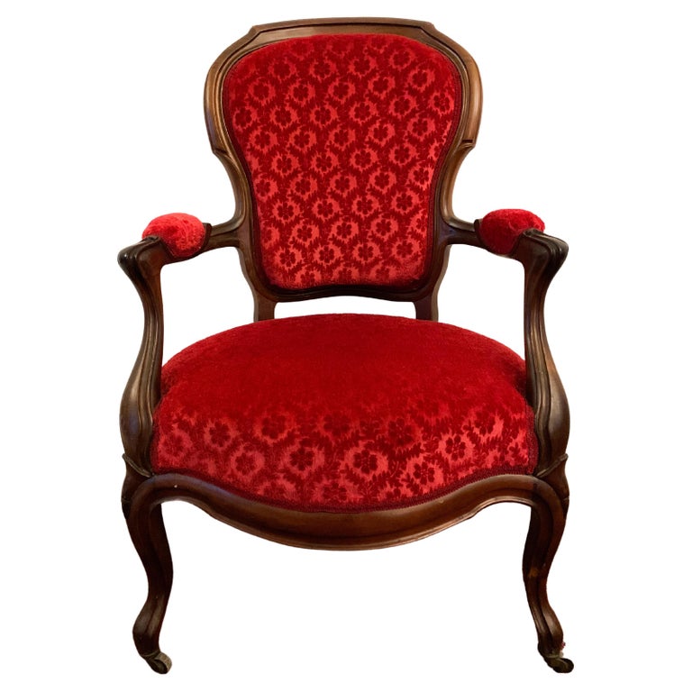 Louis XV Cabriolet Armchair 19th Century For Sale at 1stDibs