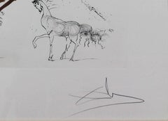 Salvador Dali « Iris Dali’s Youth » Lithograph 20th Century Signed