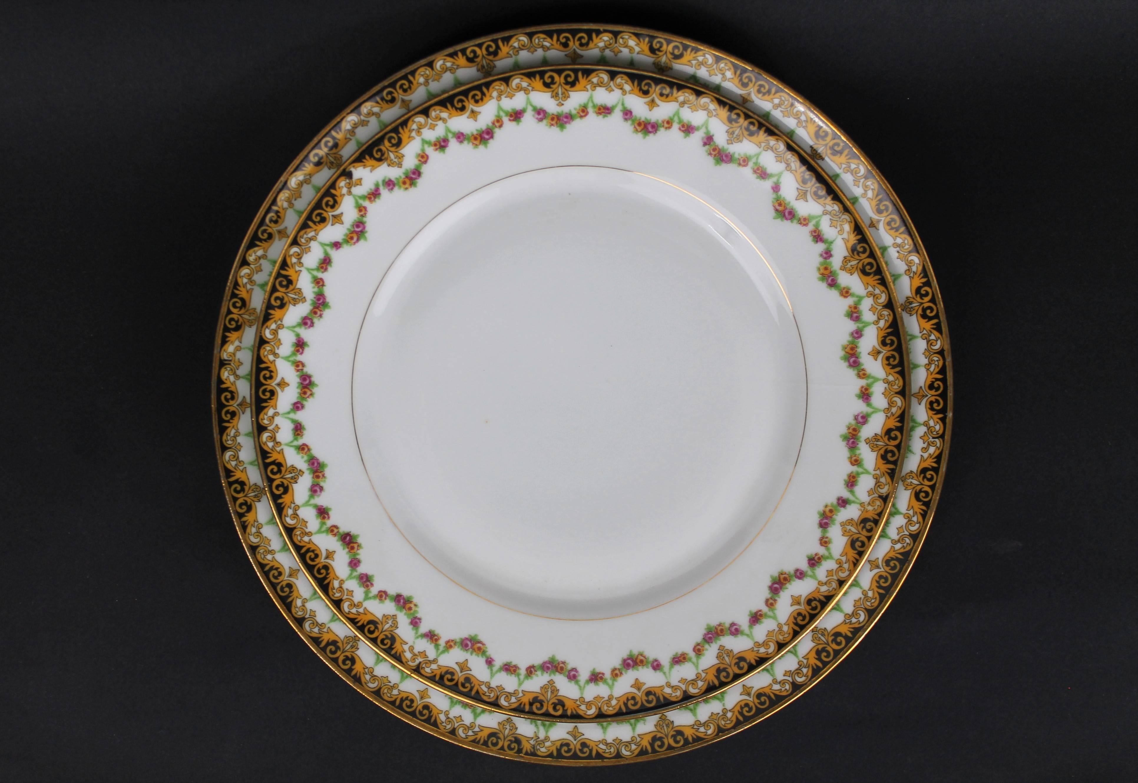 Limoges Porcelain Tableware, 67 Pieces 2