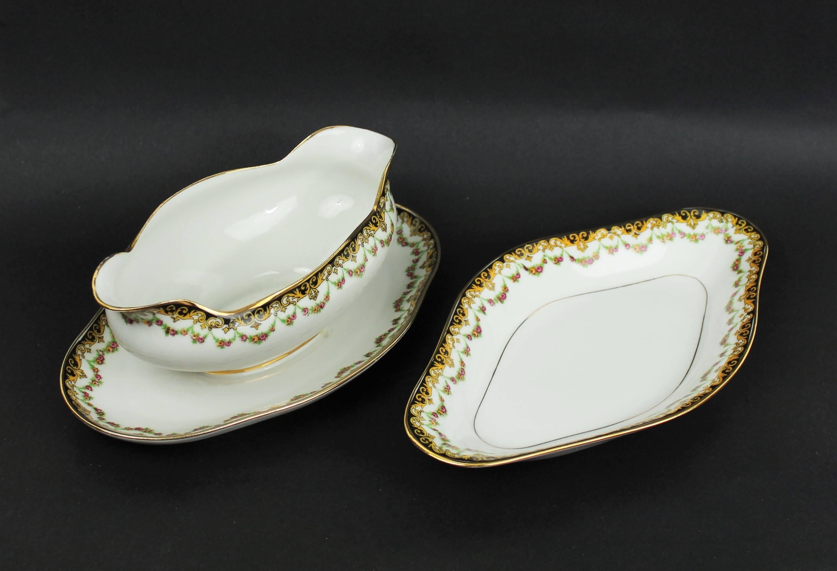 Limoges Porcelain Tableware, 67 Pieces 3
