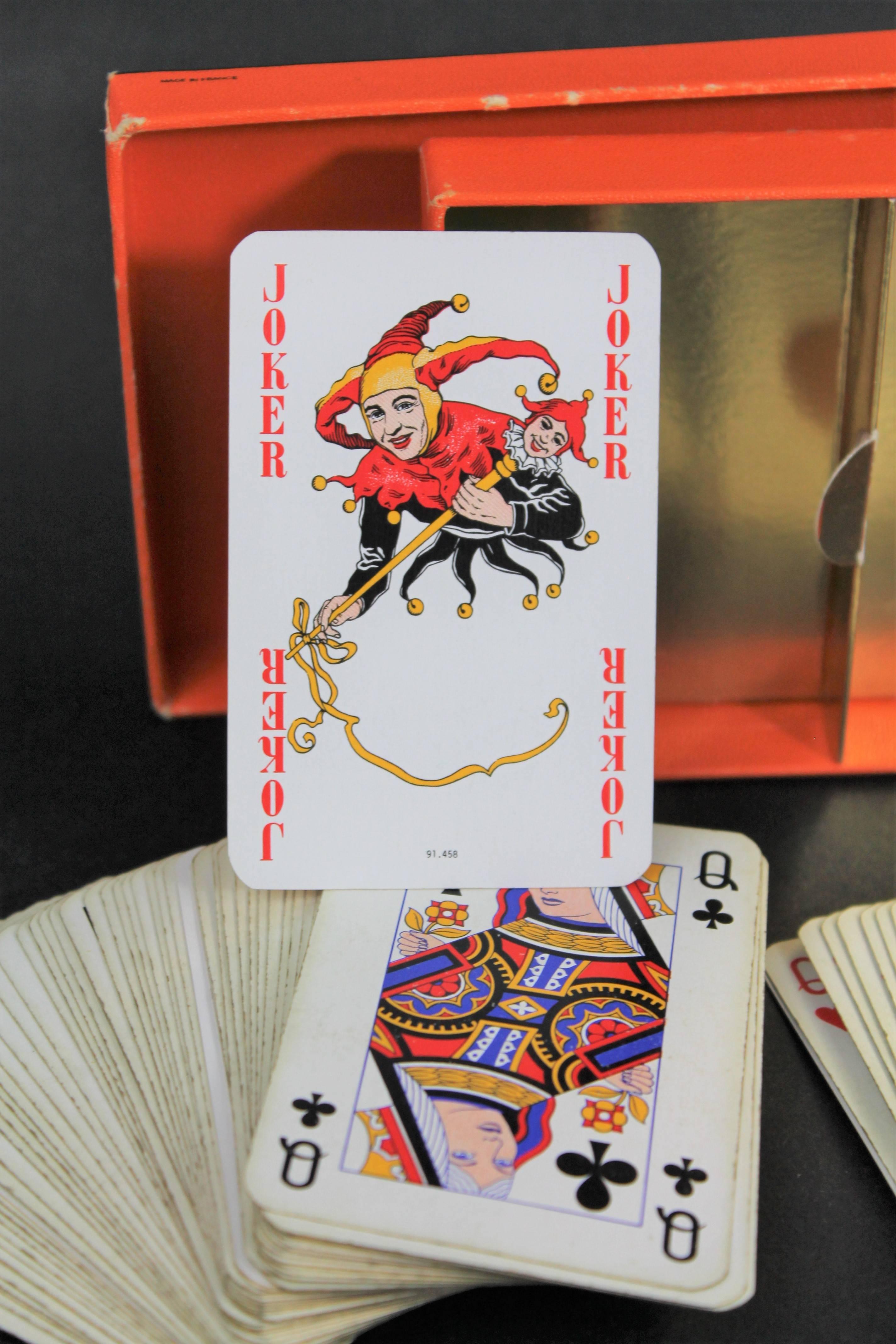 20th Century Hermès Playing Cards / Cards Game in the Original Box, Vintage, 1970s For Sale