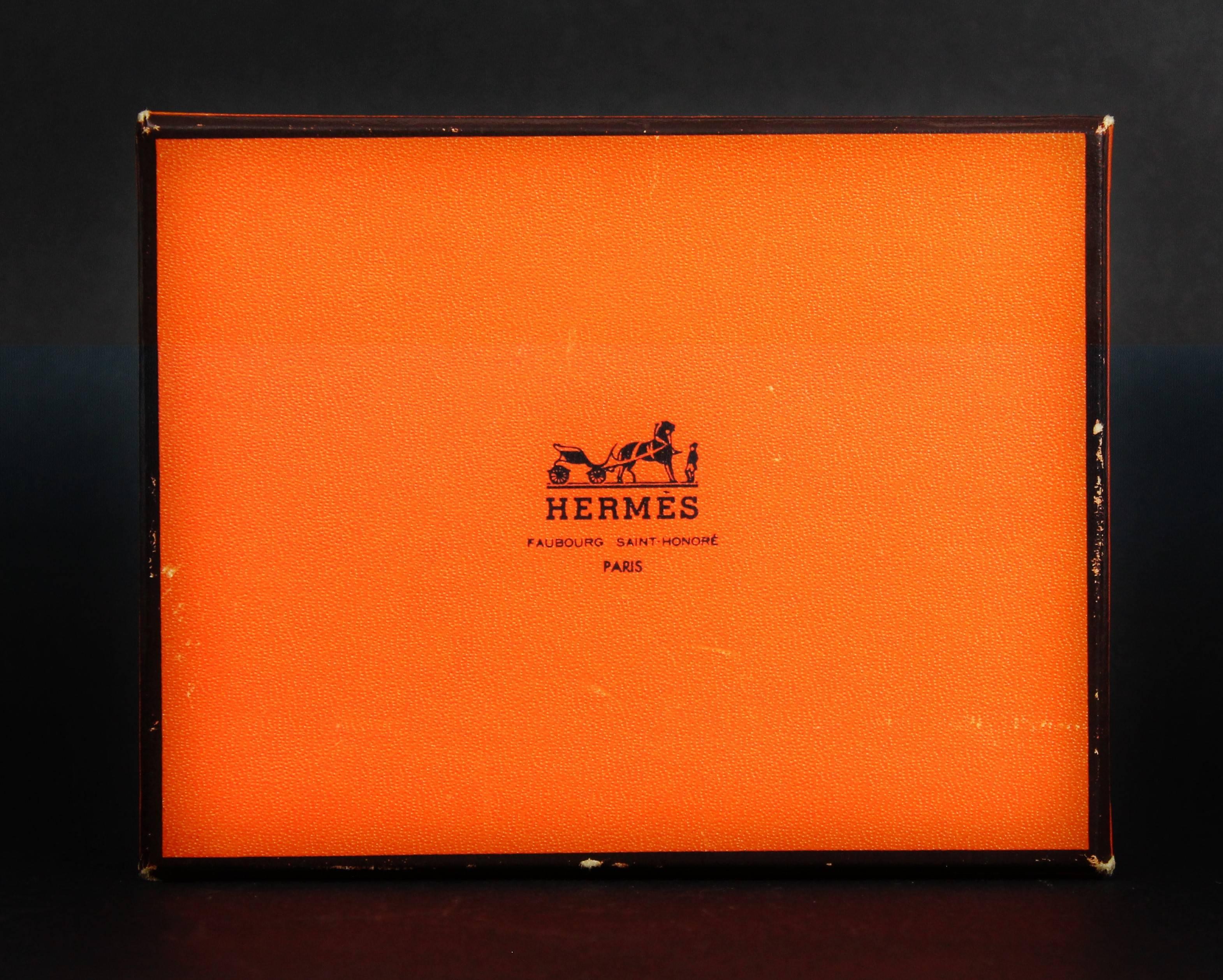 Paper Hermès Playing Cards / Cards Game in the Original Box, Vintage, 1970s For Sale