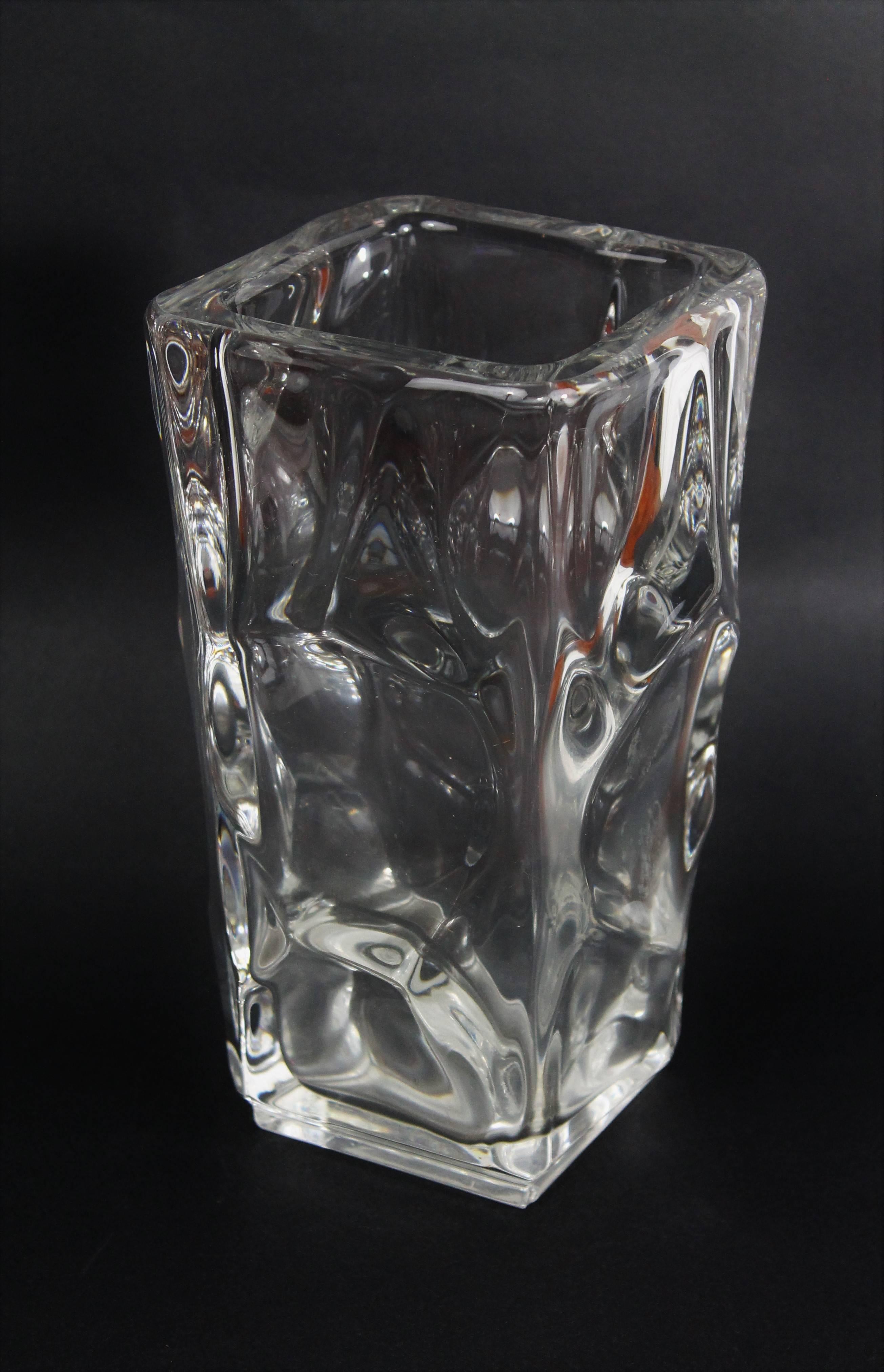 Vintage Crystal Vase, 1950 For Sale 2
