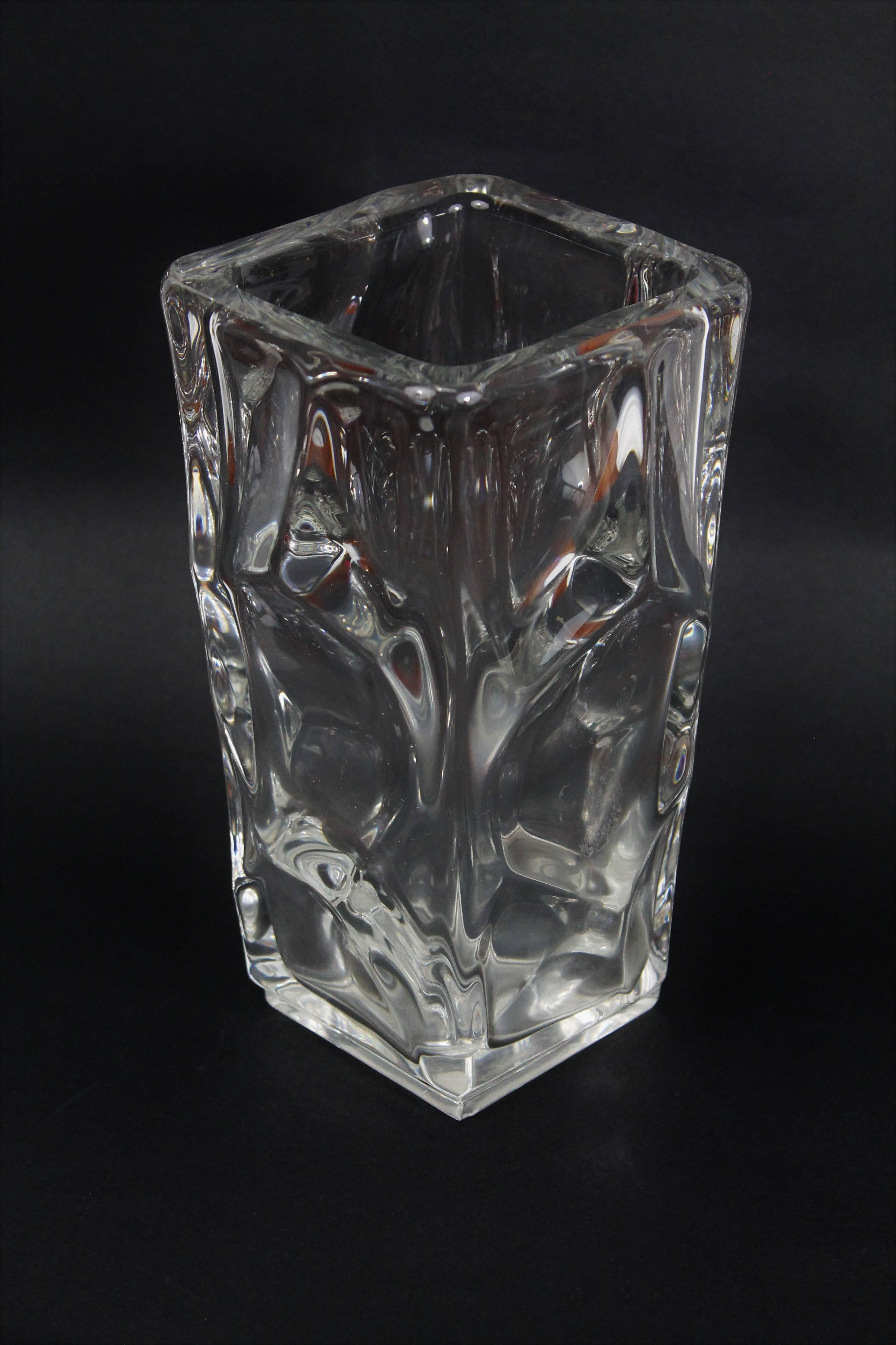 Vintage Crystal Vase, 1950 For Sale 3