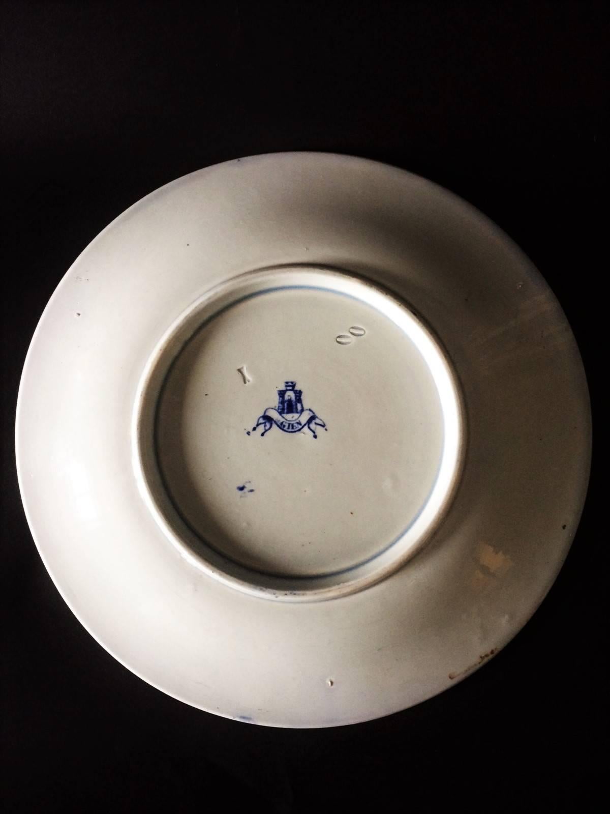 porcelaine de gien bleu