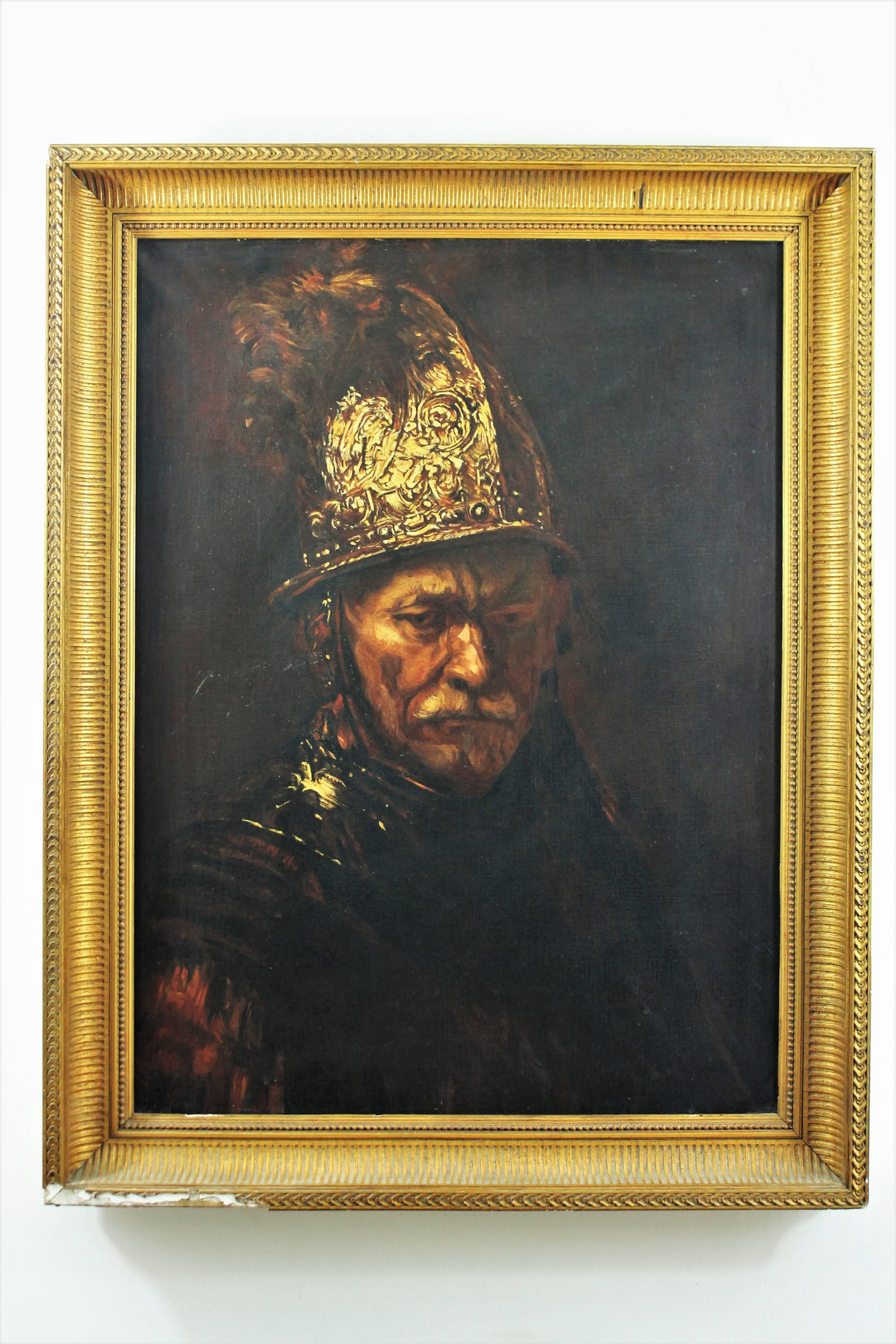 rembrandt man with the golden helmet