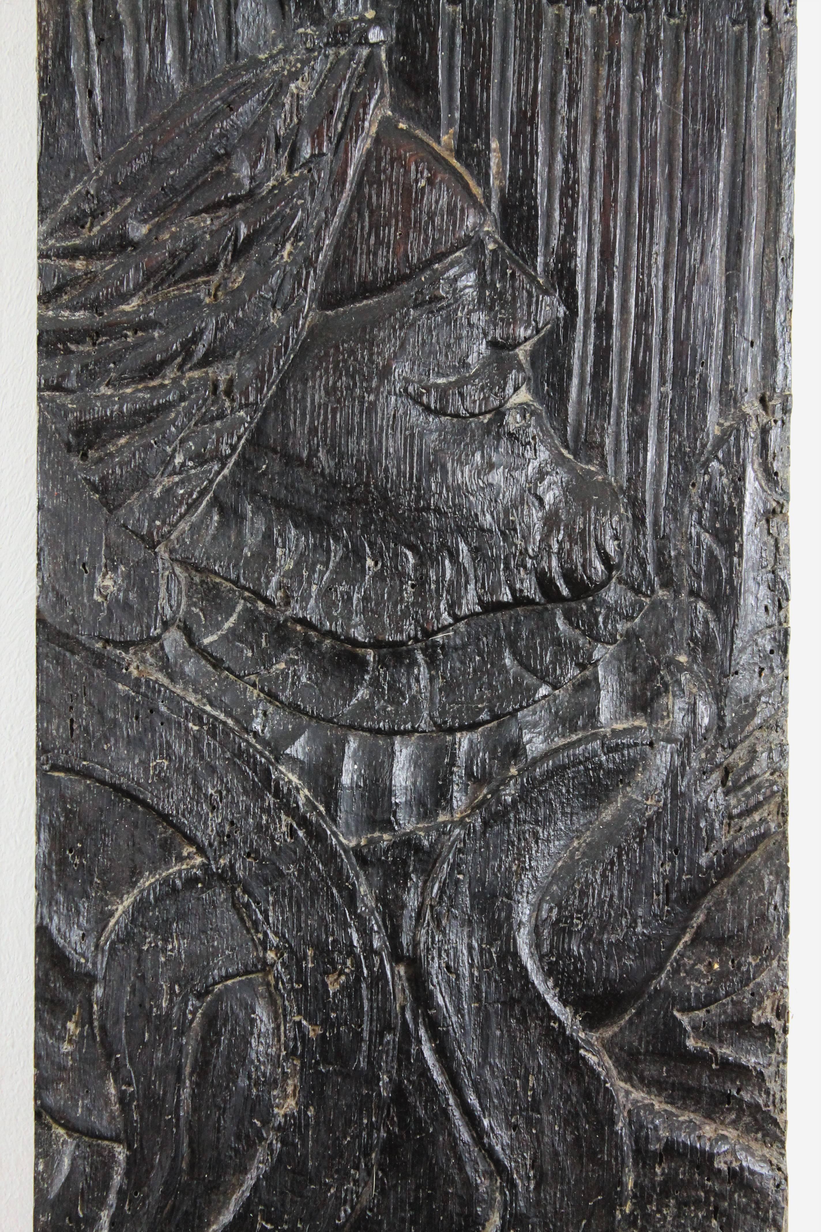 Intagliato a mano Pannelli di Oak intagliati a mano di epoca rinascimentale, XVI secolo in vendita