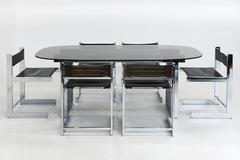 Mid-Century Modern Chrome Dining Chairs