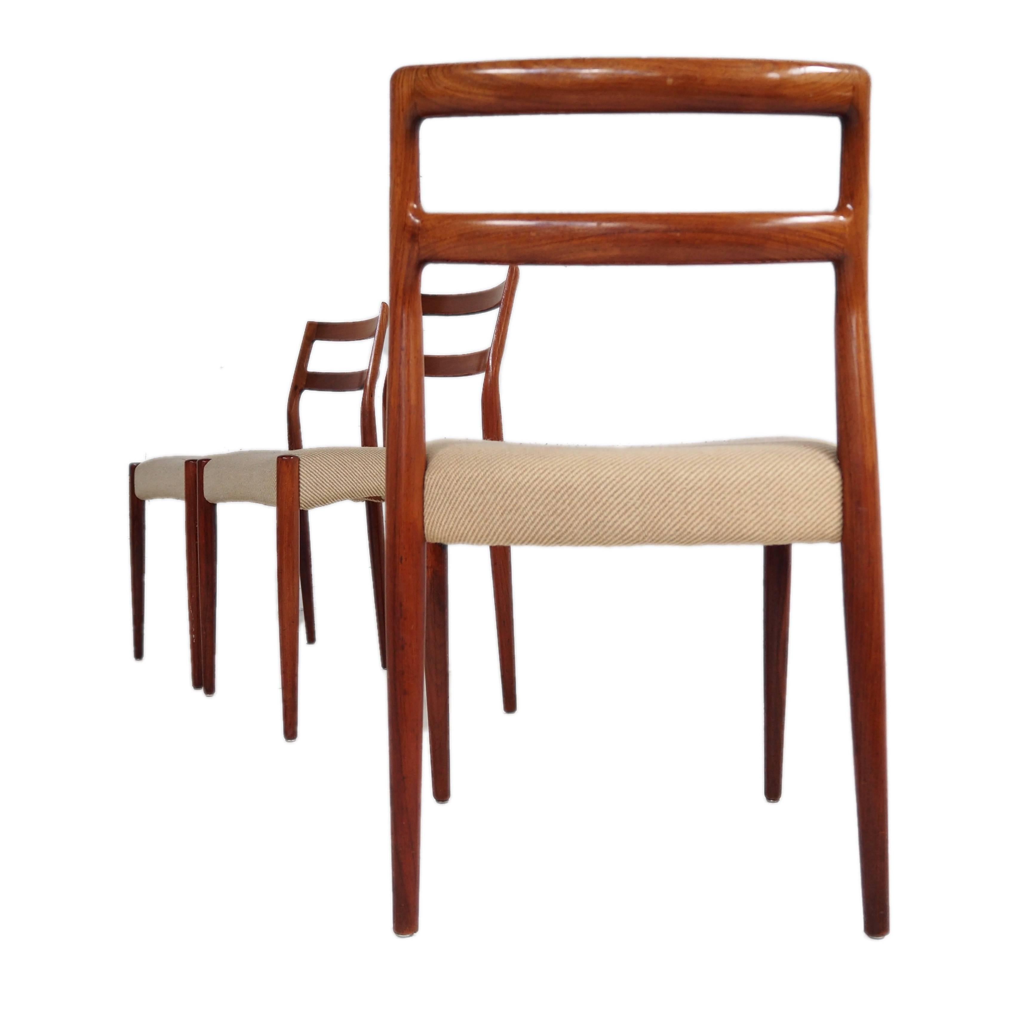 Danish Dining Chairs by Johannes Andersen, 1960s, Set of Three