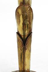 Mid-Century Brass and Copper Banana Tree Floor Lamp