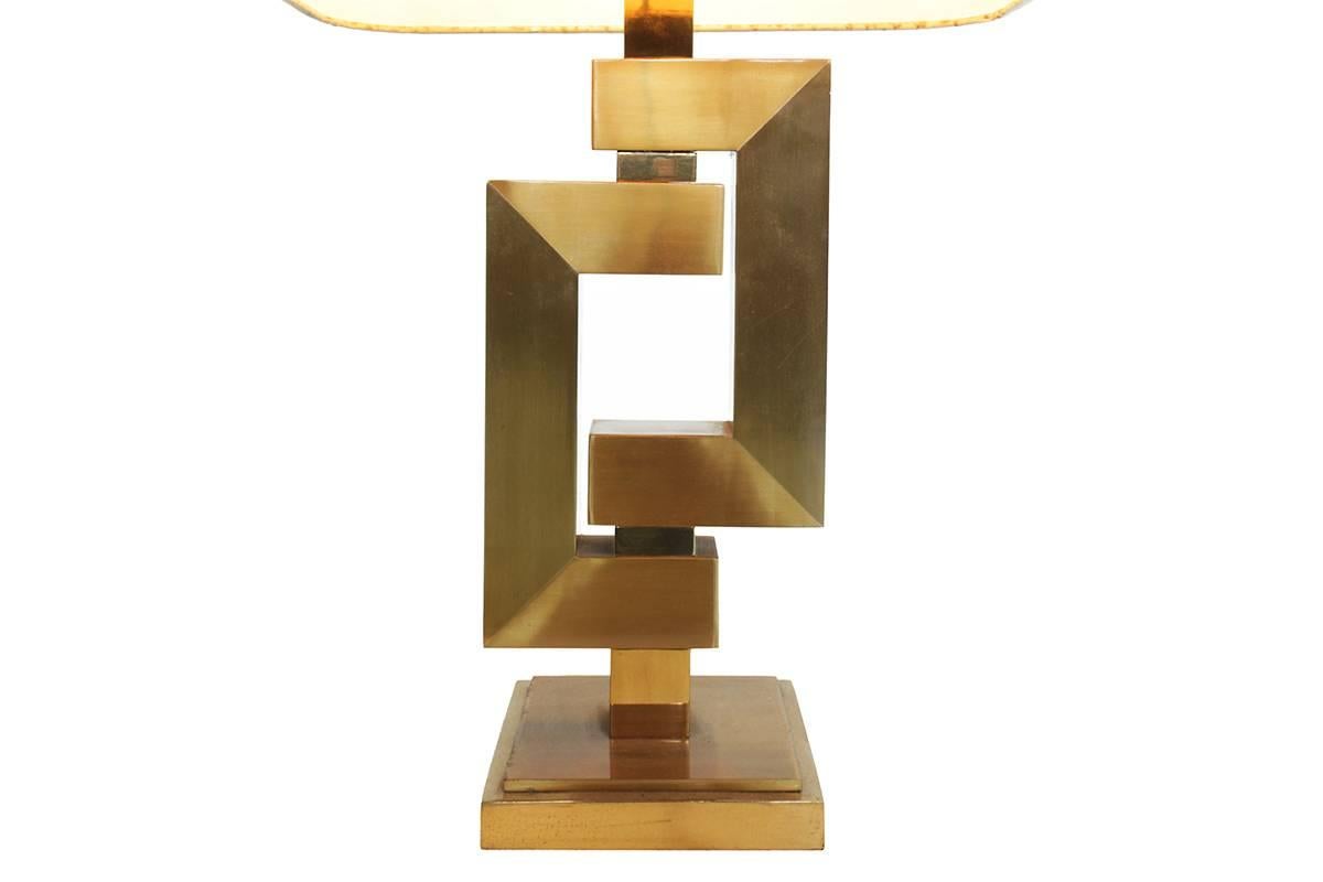 Mid-Century Modern Maison Jansen Style Sculptured Lamp, 1970s For Sale