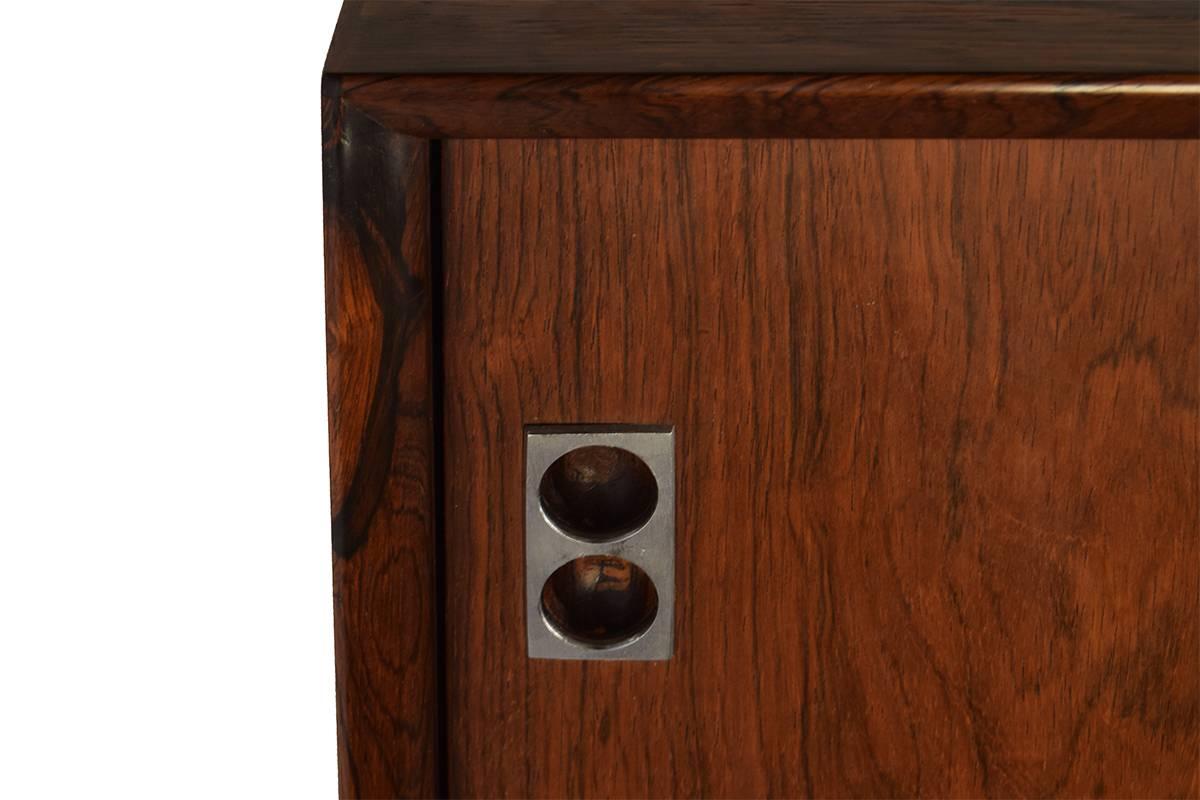 Danish Modern Wall-Mounted Rosewood Sideboard by Arne Vodder for Sibast In Excellent Condition In The Hague, NL