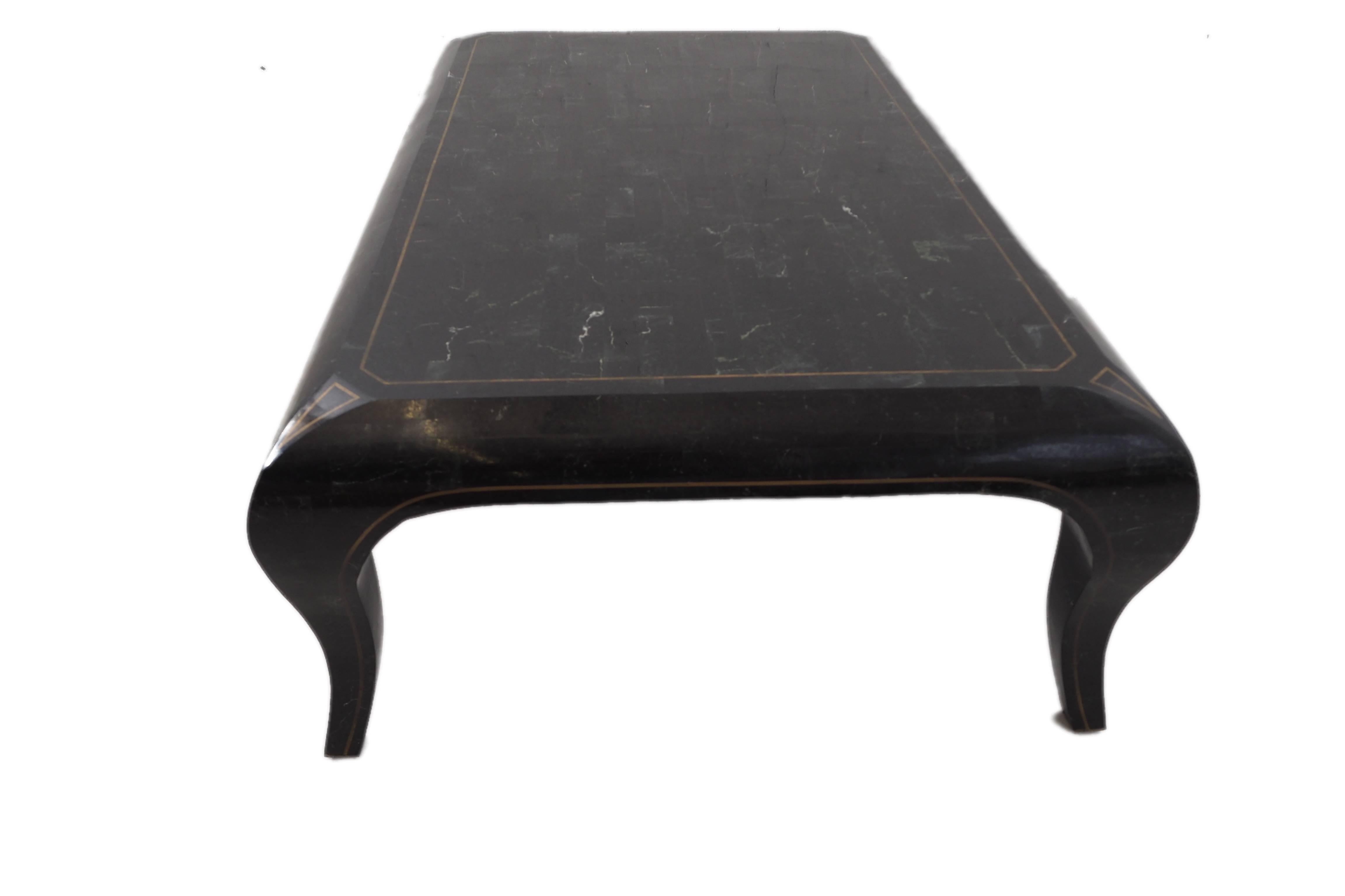 American Maitland Smith Tesselated Opium or Coffee Table