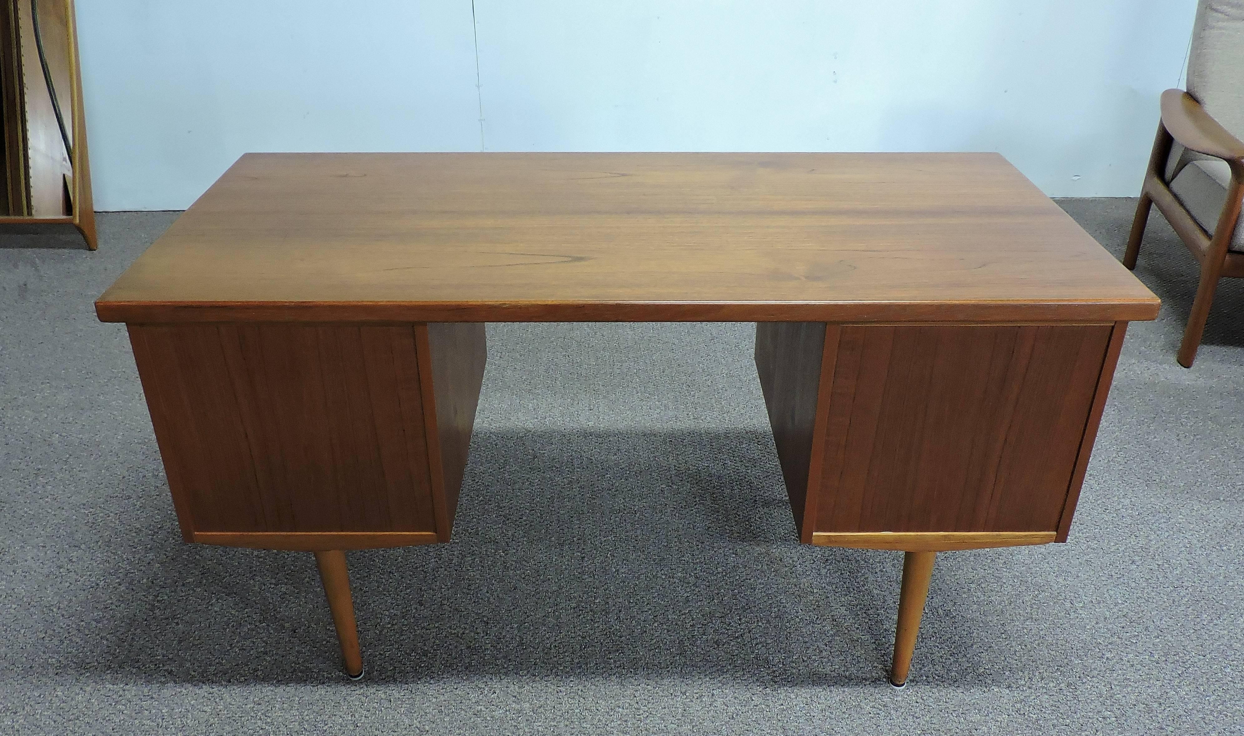 Scandinavian Arne Vodder Mid-Century Danish Modern Teak Desk