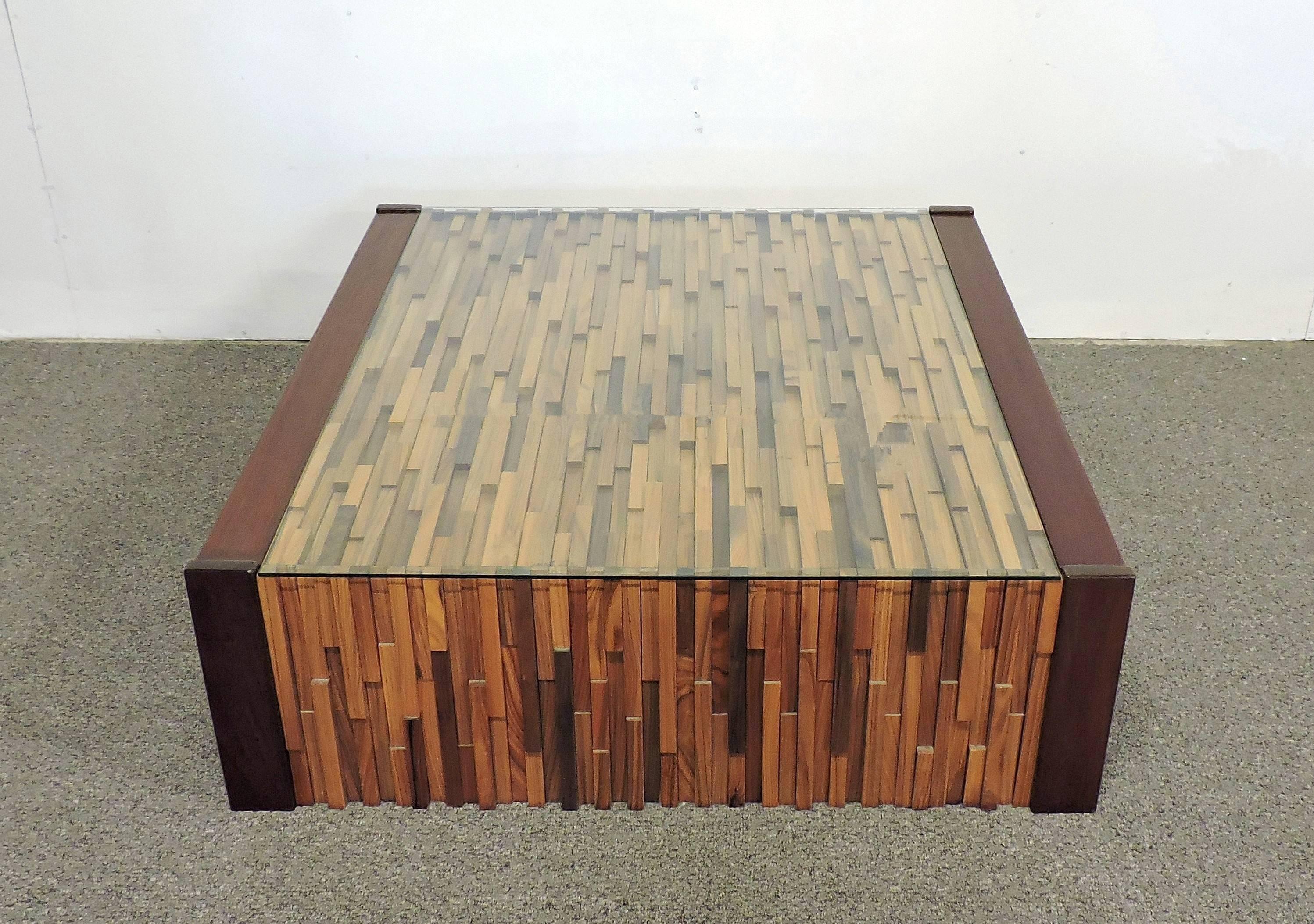 Percival Lafer Large Mid-Century Modern Rosewood Brazilian Coffee Table 5