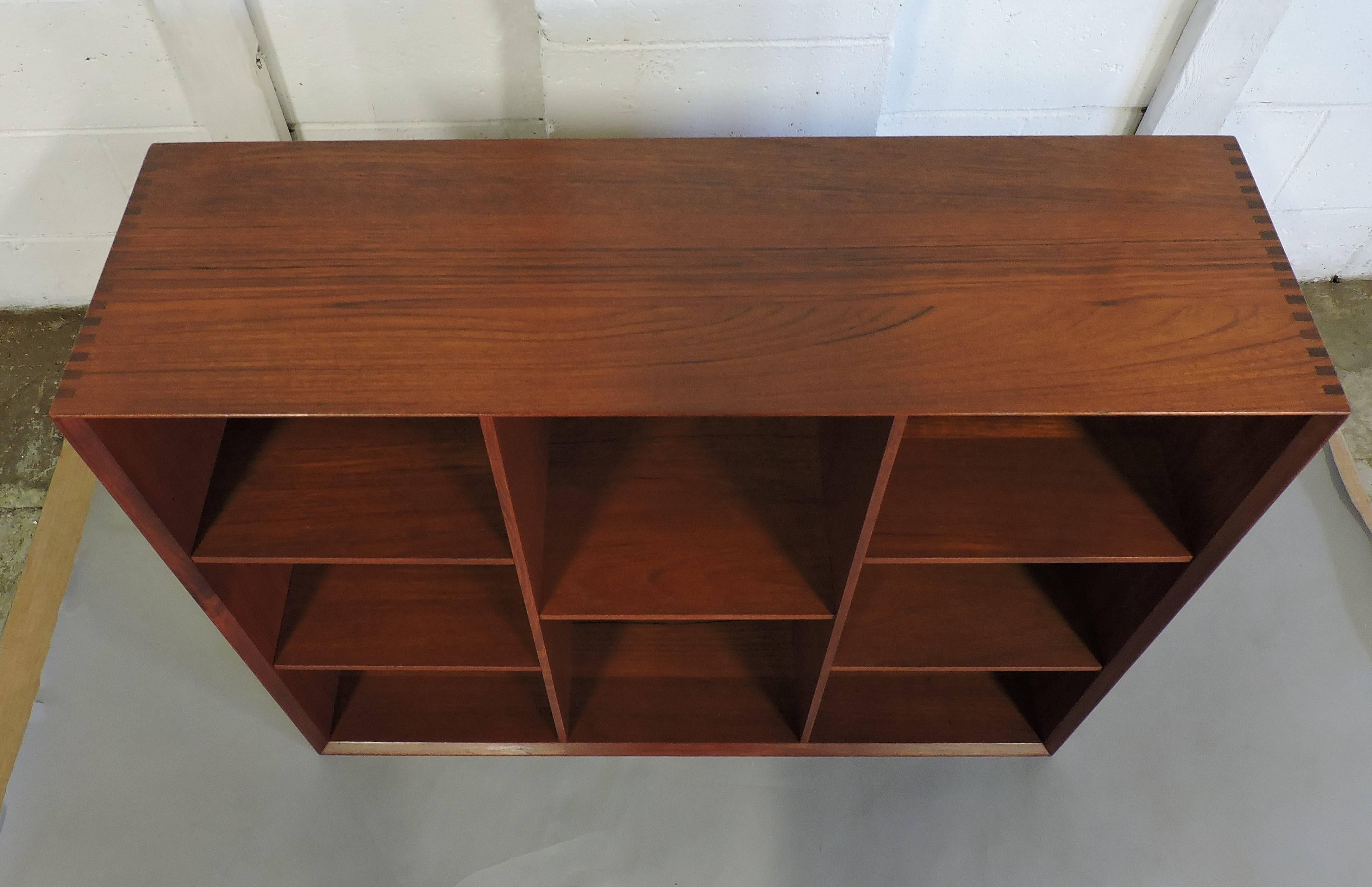 Midcentury Danish Modern Peter Hvidt Solid Teak Bookcase 3