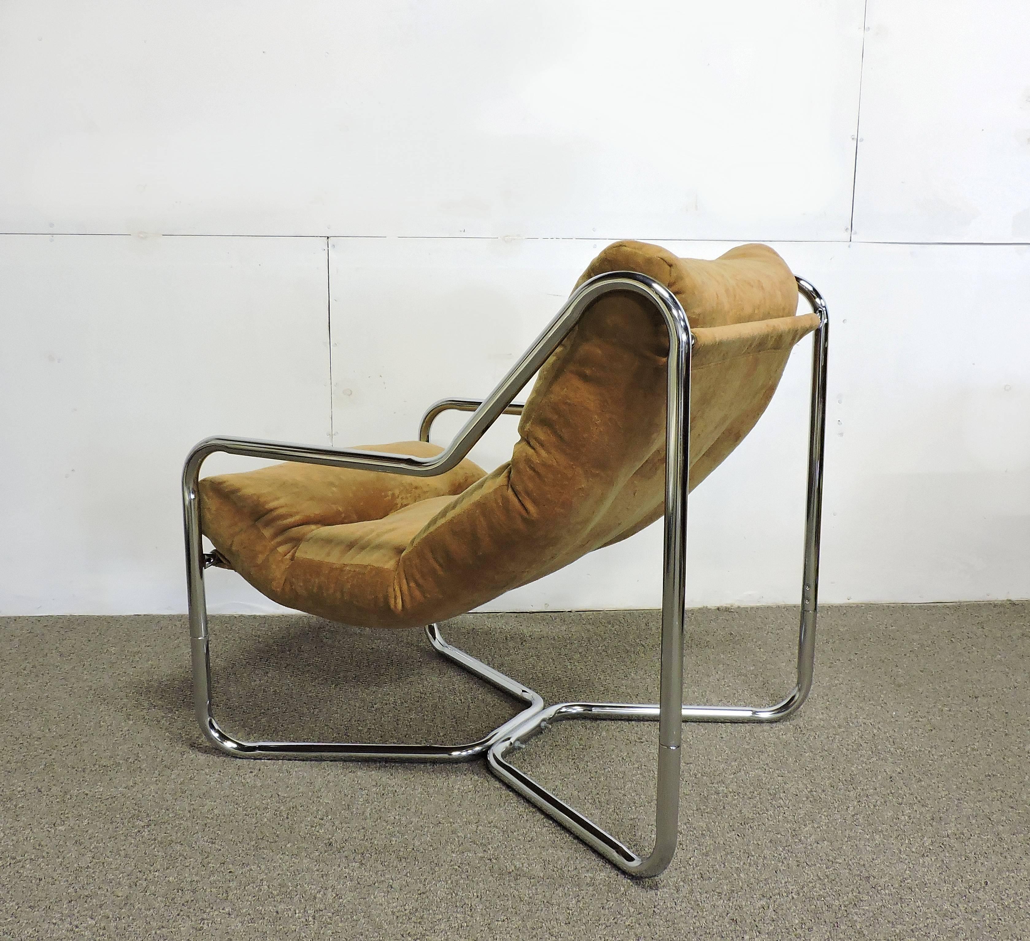 mid century chrome chair