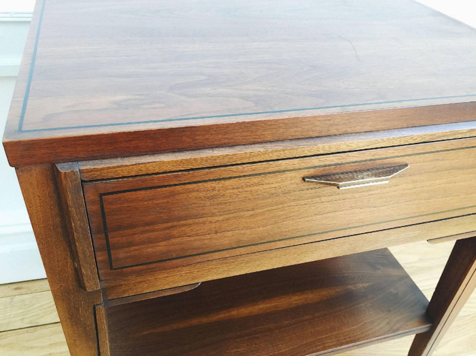 American Mid-Century Modern Kent Coffey 'Tempo' Nightstand or End Table