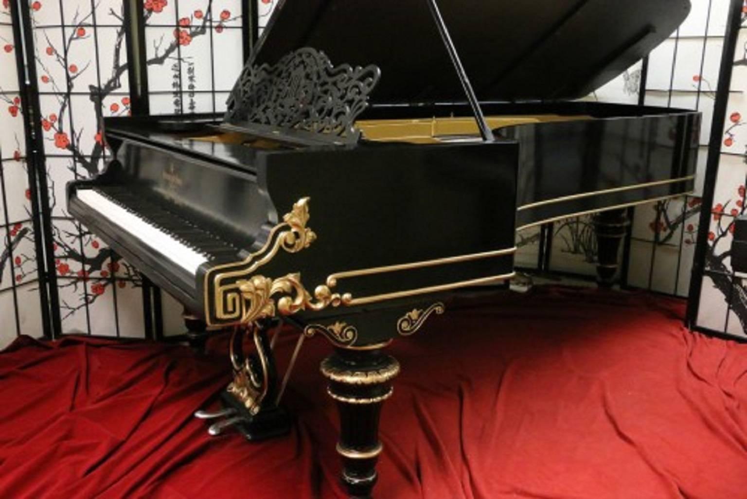 See and hear more about this magnificent piano on the VIDEO at the bottom of Sonny's Luxury Art Case Piano storefront homepage. 

Art case Victorian style Steinway D, 8'6