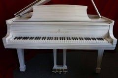 "The White Driftwood" Steinway Customized Art Case Piano Model S