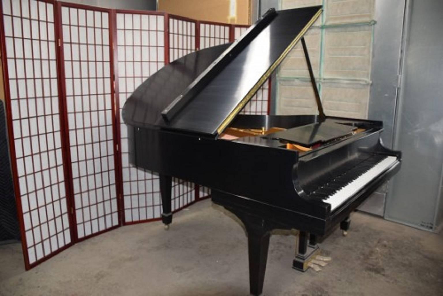 American Steinway Model M  Satin Ebony Grand Piano